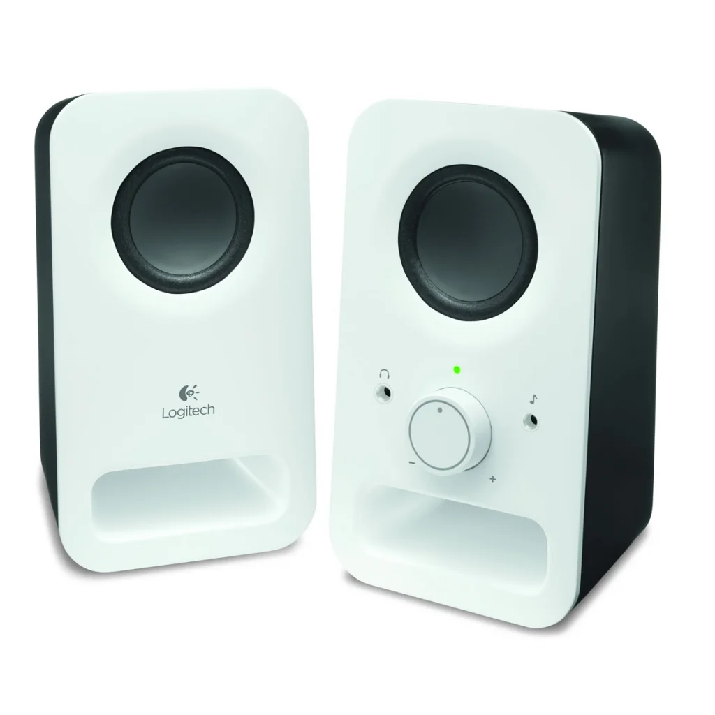 Kompakt Stereo Hoparlör 6W Kulaklık Jaklı Beyaz - 2.0 Sistem