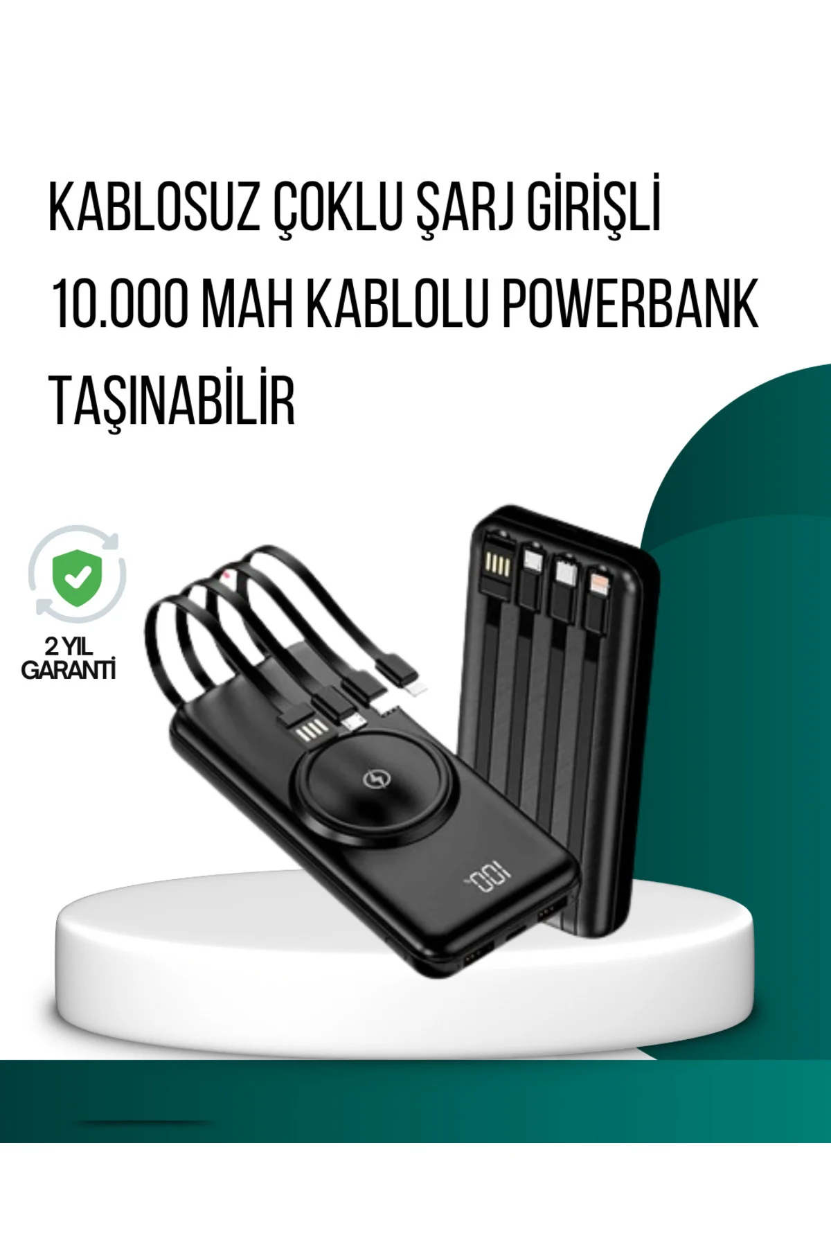 Kompakt Tasarım, Güçlü Performans – 10000mAh Kablosuz Powerbank