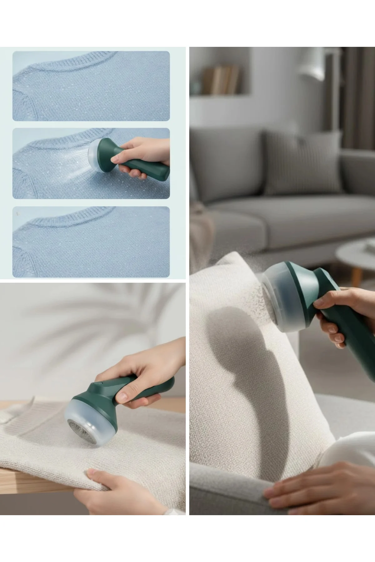 Kompakt Tasarım Kumaş Tüy Toplayıcı Makine