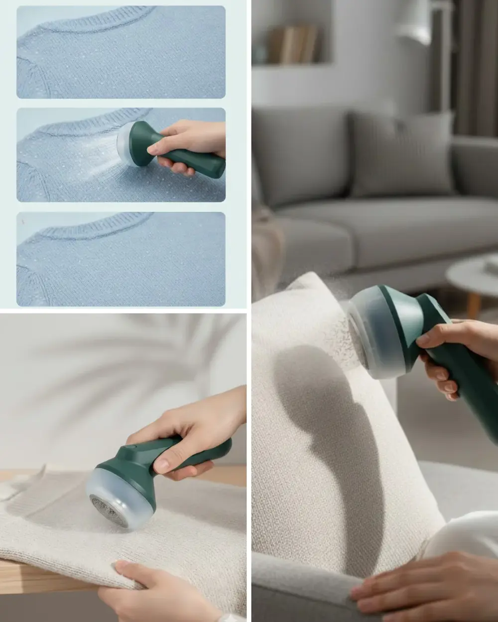 Kompakt Tasarım Kumaş Tüy Toplayıcı Makine