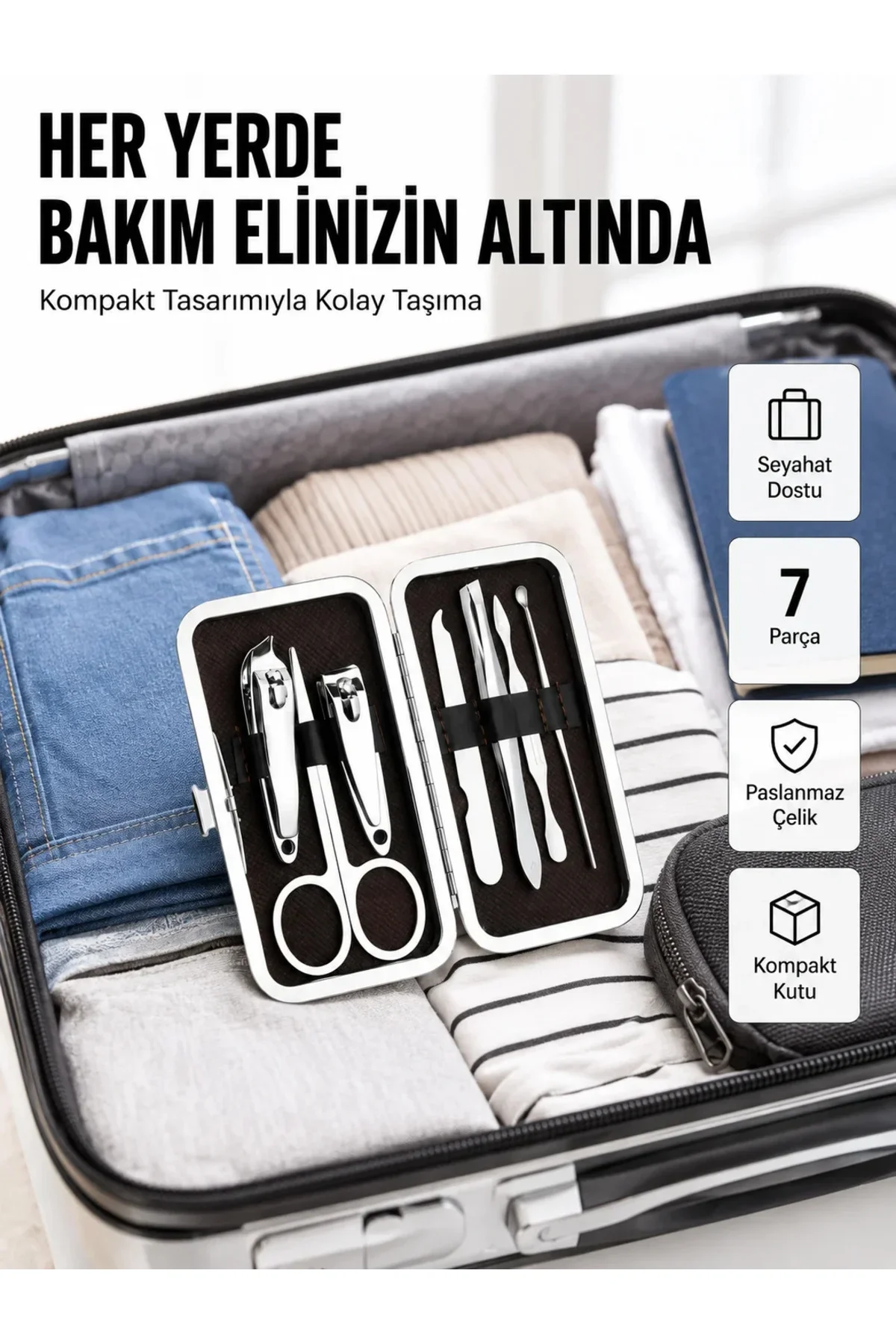 Kompakt Tasarımlı El ve Ayak Bakım Seti