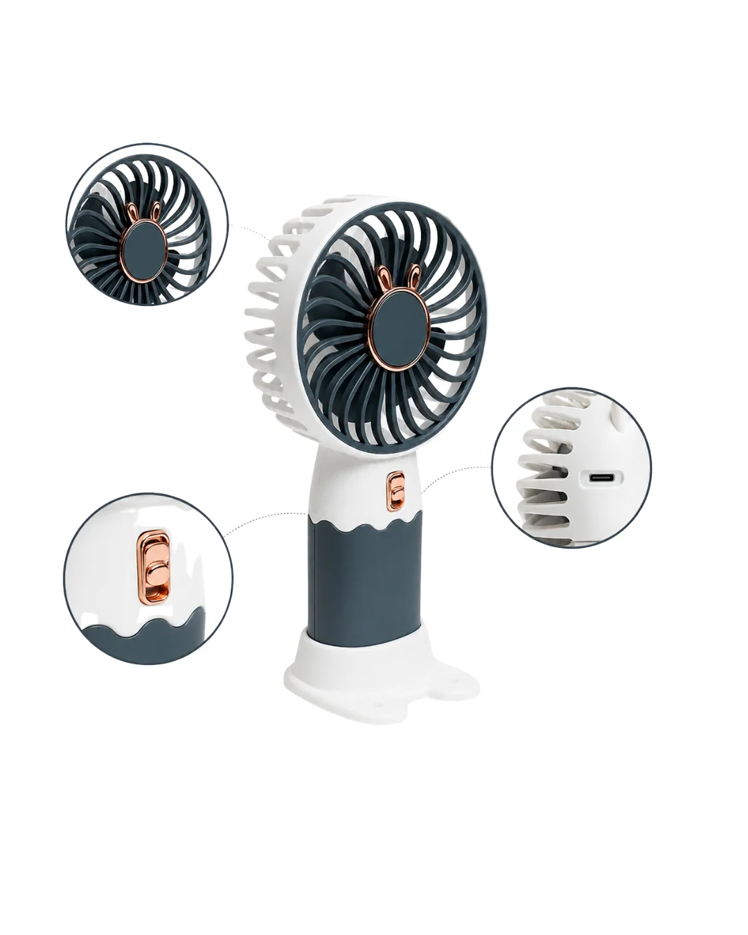Kompakt Tasarımlı Kuvvetli Rüzgar Üfleyen Mini Fan