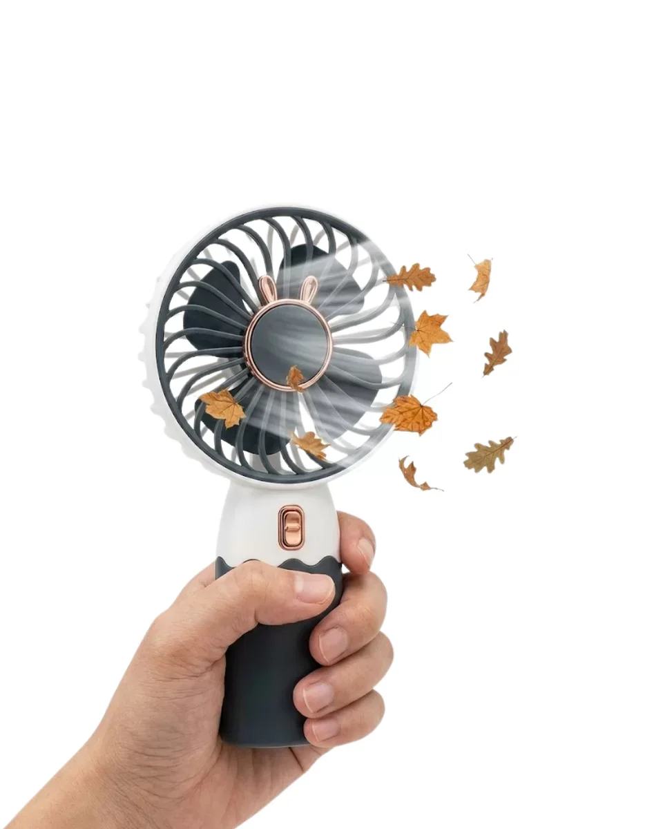 Kompakt Tasarımlı Kuvvetli Rüzgar Üfleyen Mini Fan - Taşınabilir Serinlik ve USB Şarjlı Mekanizma
