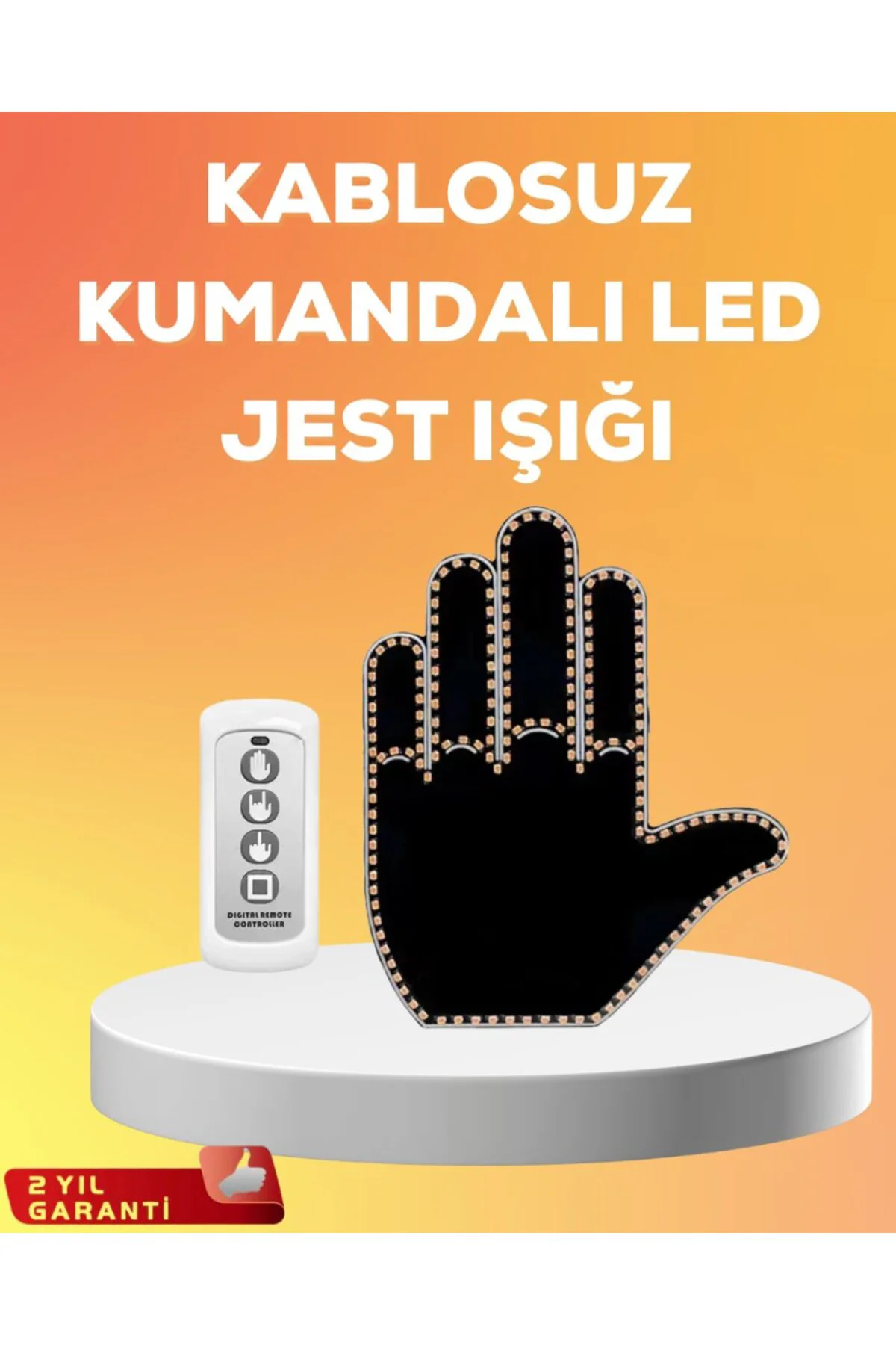 Kompakt Tasarımlı LED Jest Işığı – Selam ve Teşekkür Modları