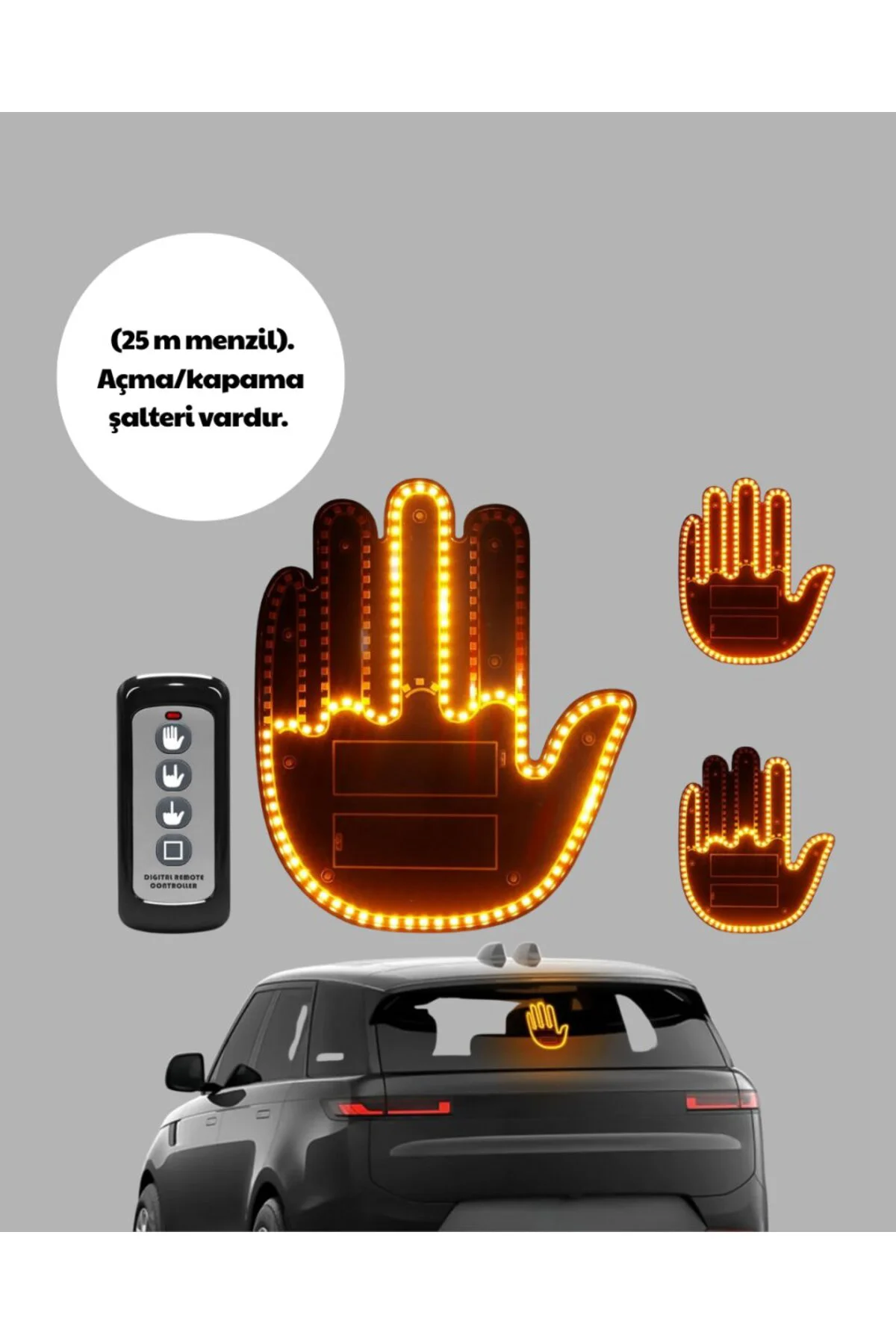 Kompakt Tasarımlı LED Jest Işığı – Selam ve Teşekkür Modları