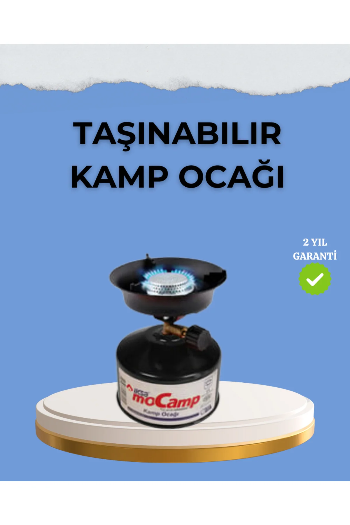 Kompakt ve Hafif Kamp Ocağı Seti Gaz Tüplü