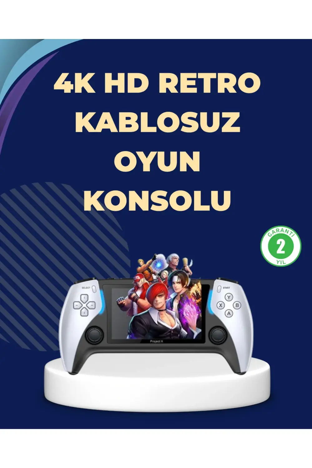 Kompakt ve Hafif Retro Oyun Konsolu 1000 Klasik Oyun Dahil