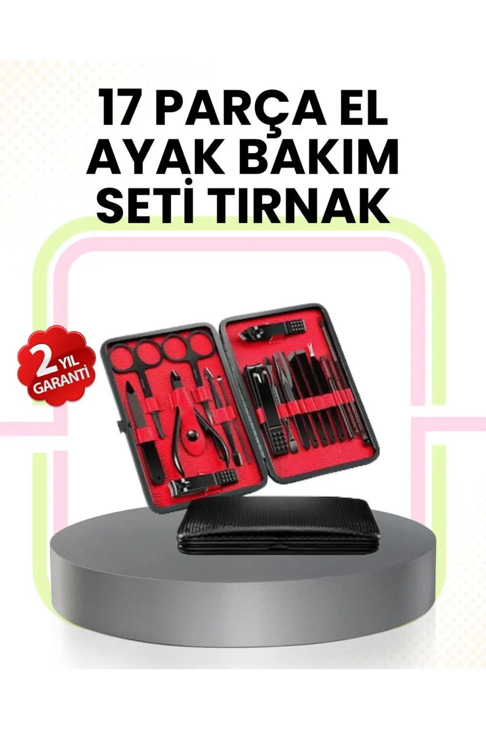 Kompakt ve Şık Tasarımlı 17 Parça Bakım Seti