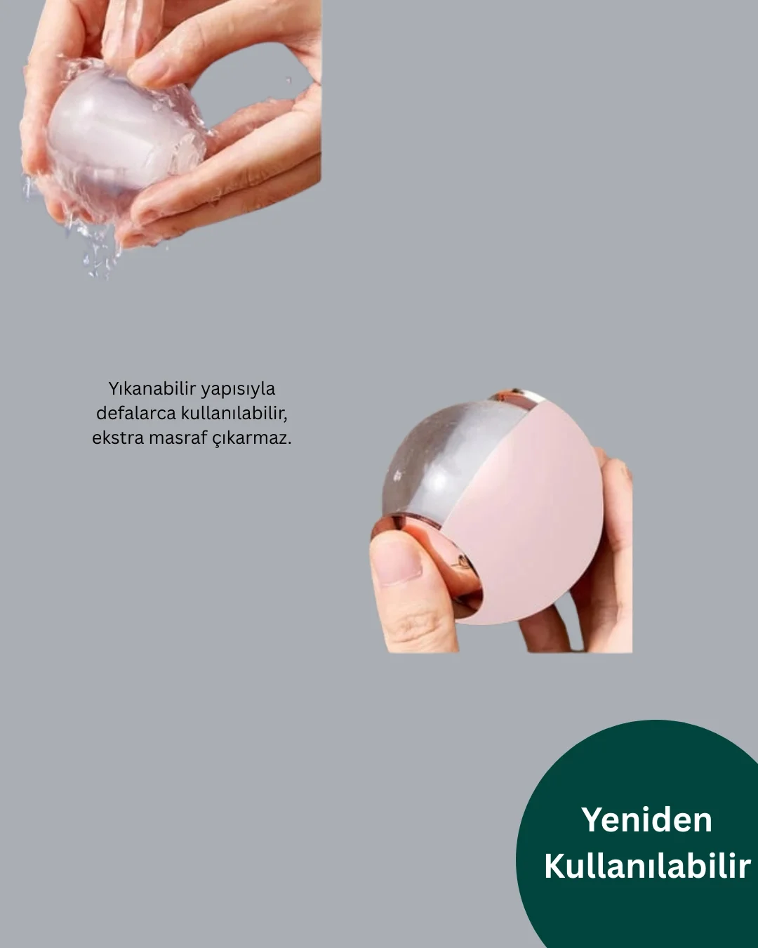 Kompakt ve Taşınabilir Tüy Temizleme Topu – Su ile Kolay Temizlik