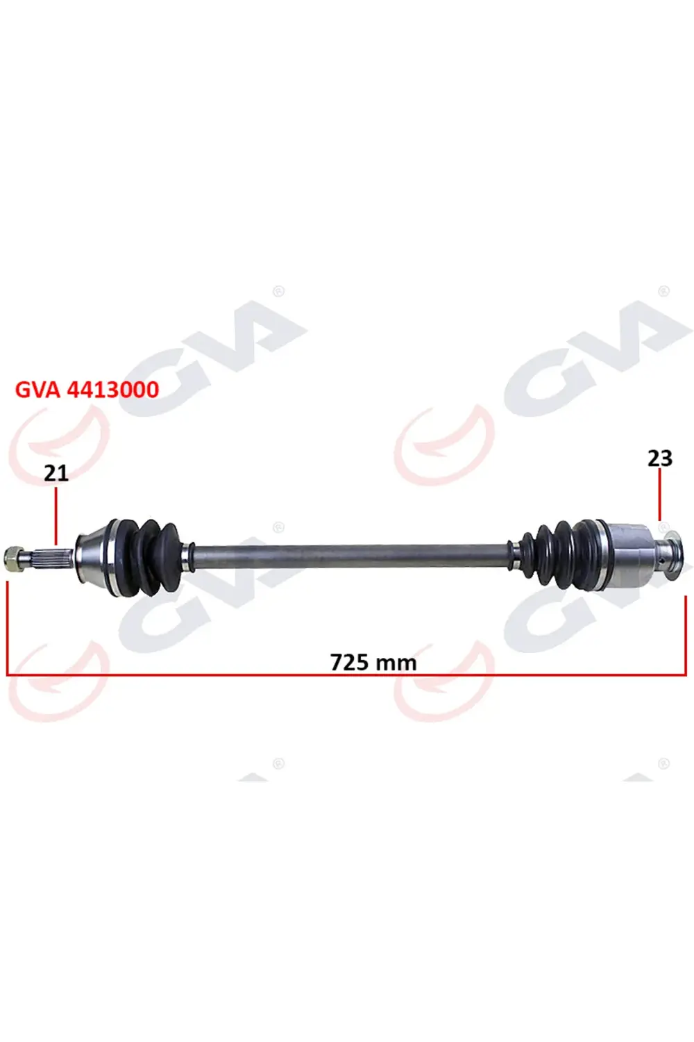 KOMPLE AKS SAĞ RENAULT 9/11 1.4 725mm 85-00 ALMLA