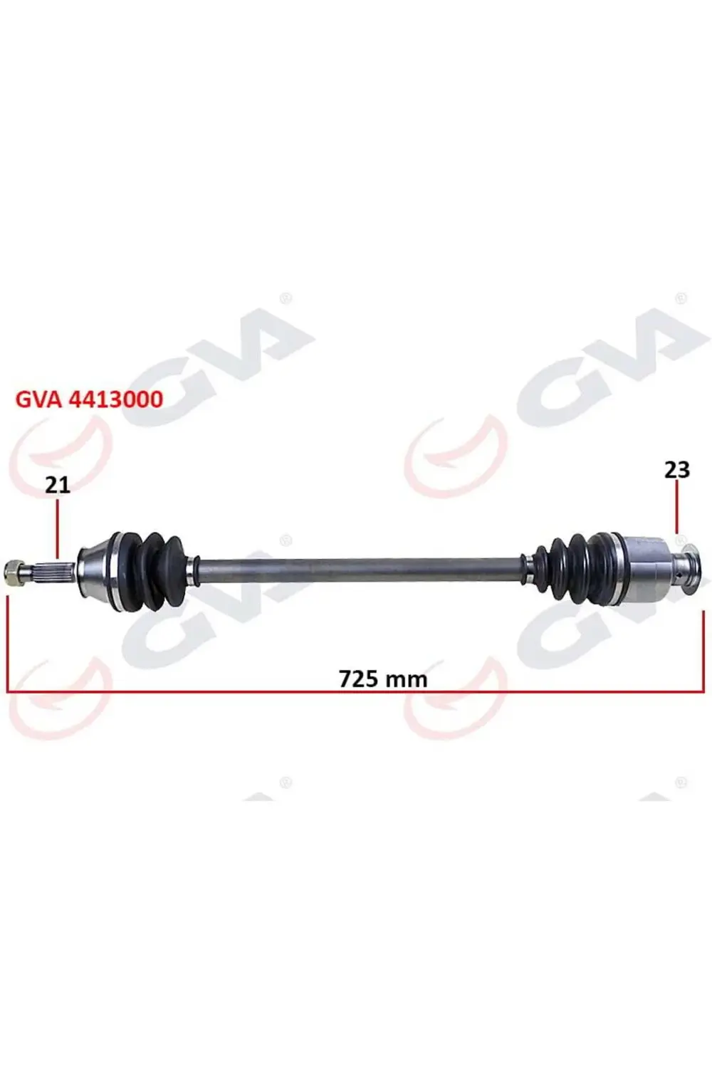 KOMPLE AKS SAĞ RENAULT 9/11 1.4 725mm 85-00