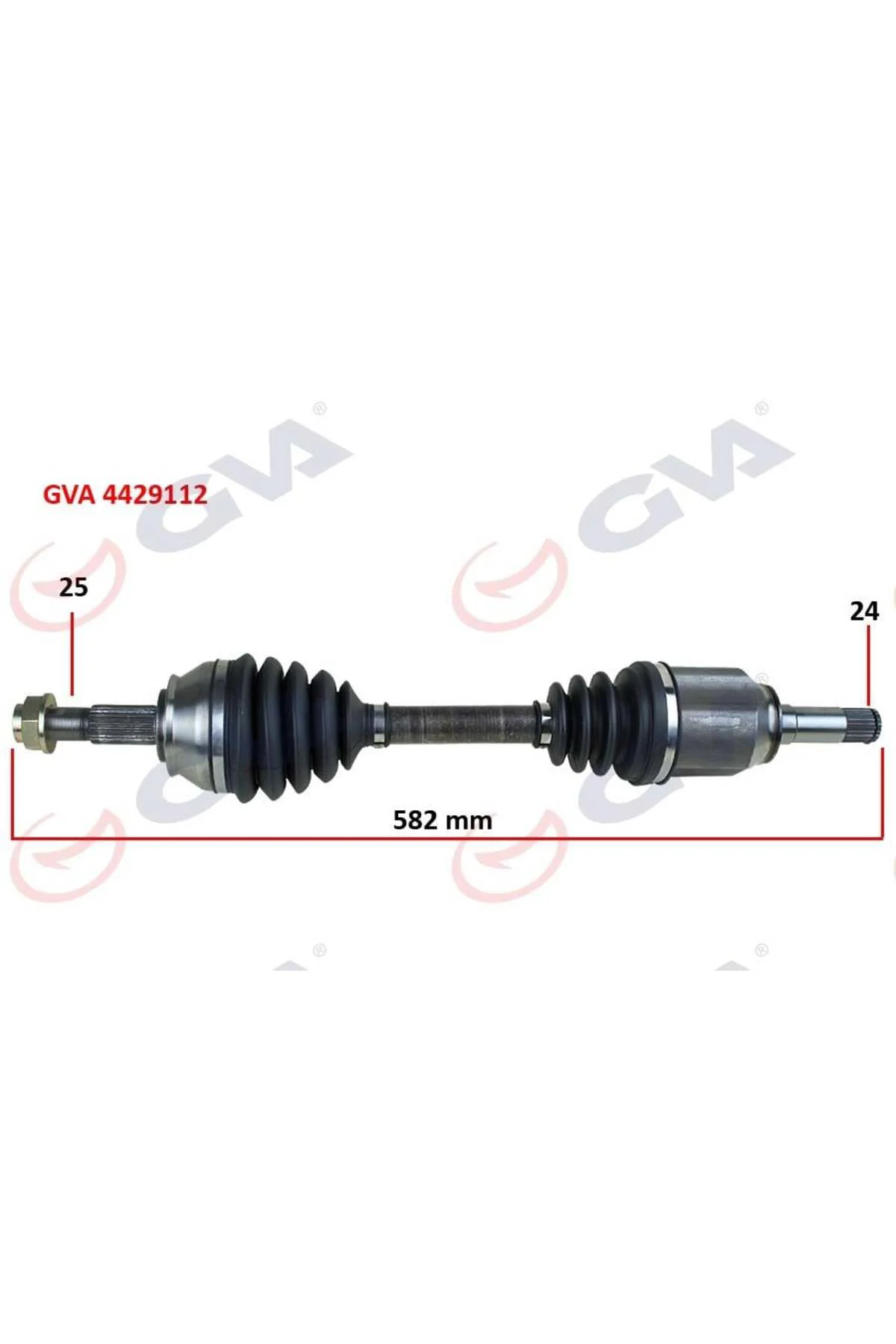 Komple Aks Sol Fıorıno 1.3 Mtj 07-13 582mm Aks Lale Li