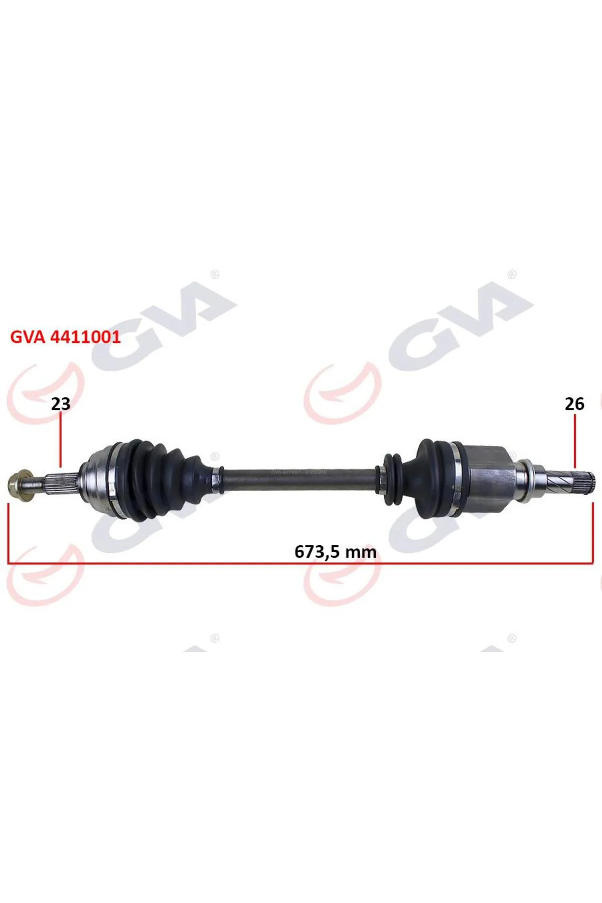 KOMPLE AKS SOL MEGANE II 1.4/1.6 16V-1.5 DCİ (02-08) (673mm) 7711