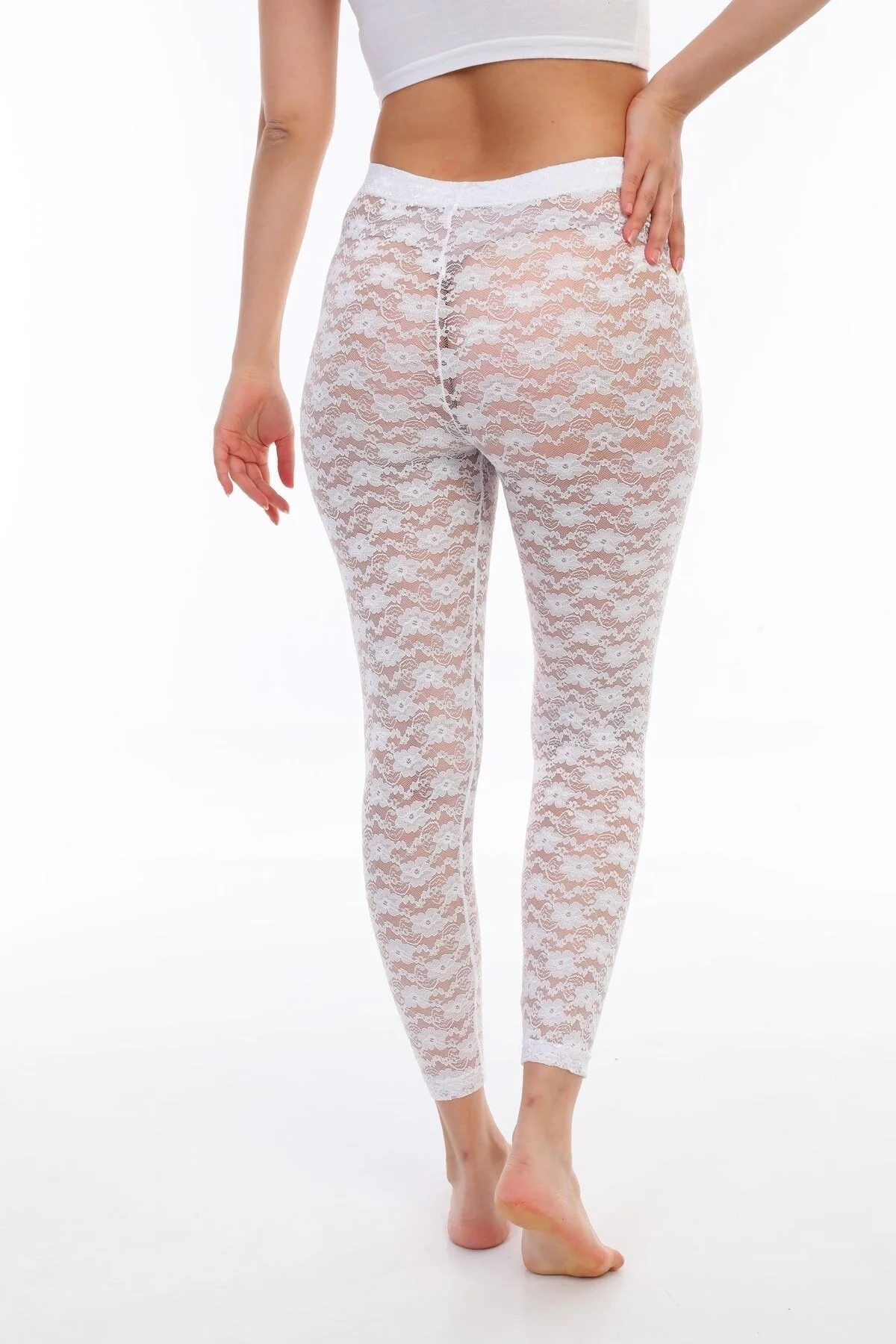 KOMPLE DANTELLİ TAYT