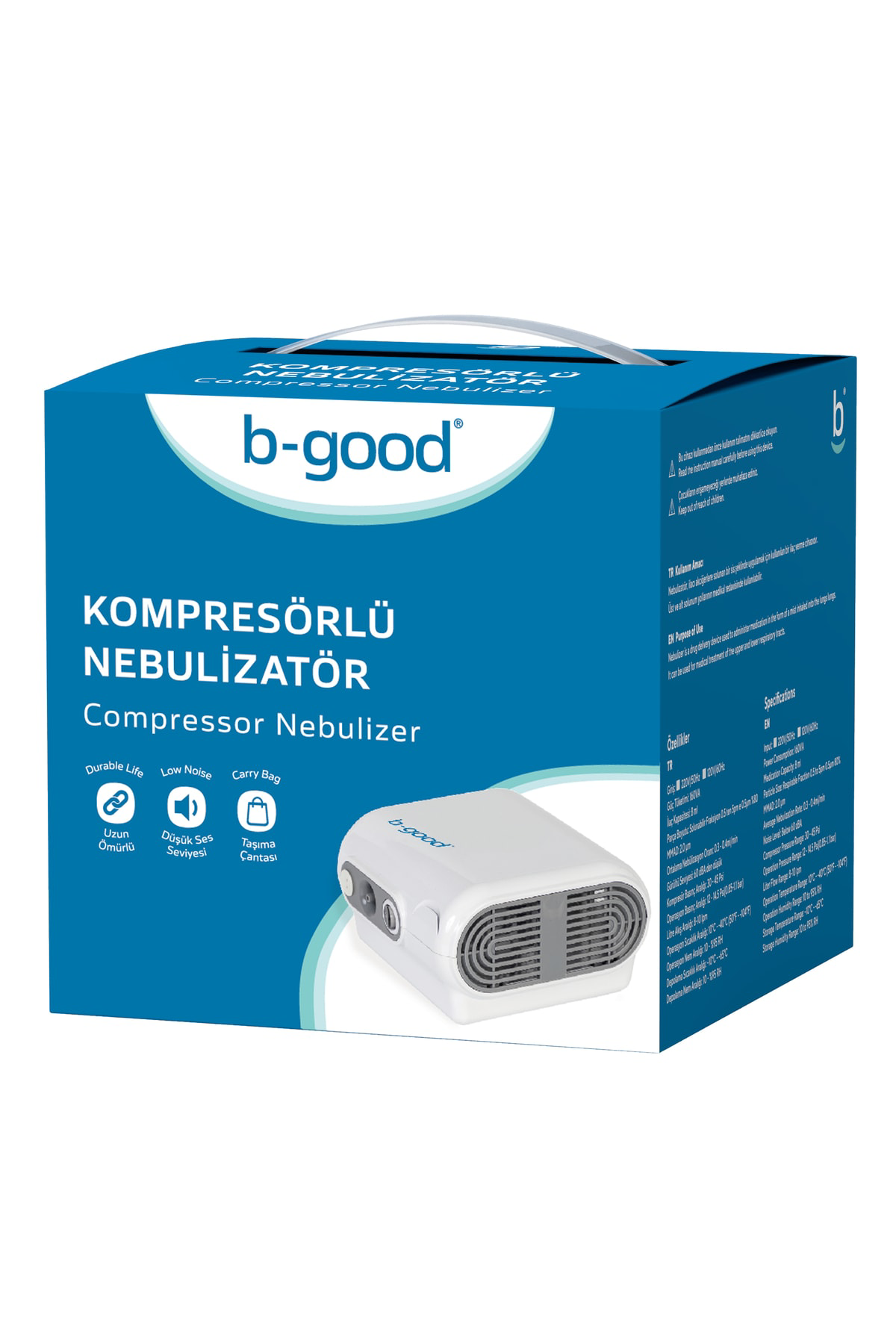 Kompresörlü Nebulizatör (çantasız)