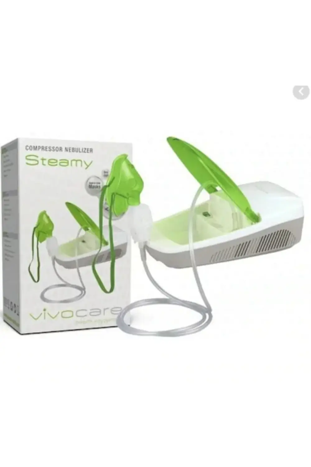 Kompresörlü Nebulizatör Cihazı Kutusunda Buhar Makinesi