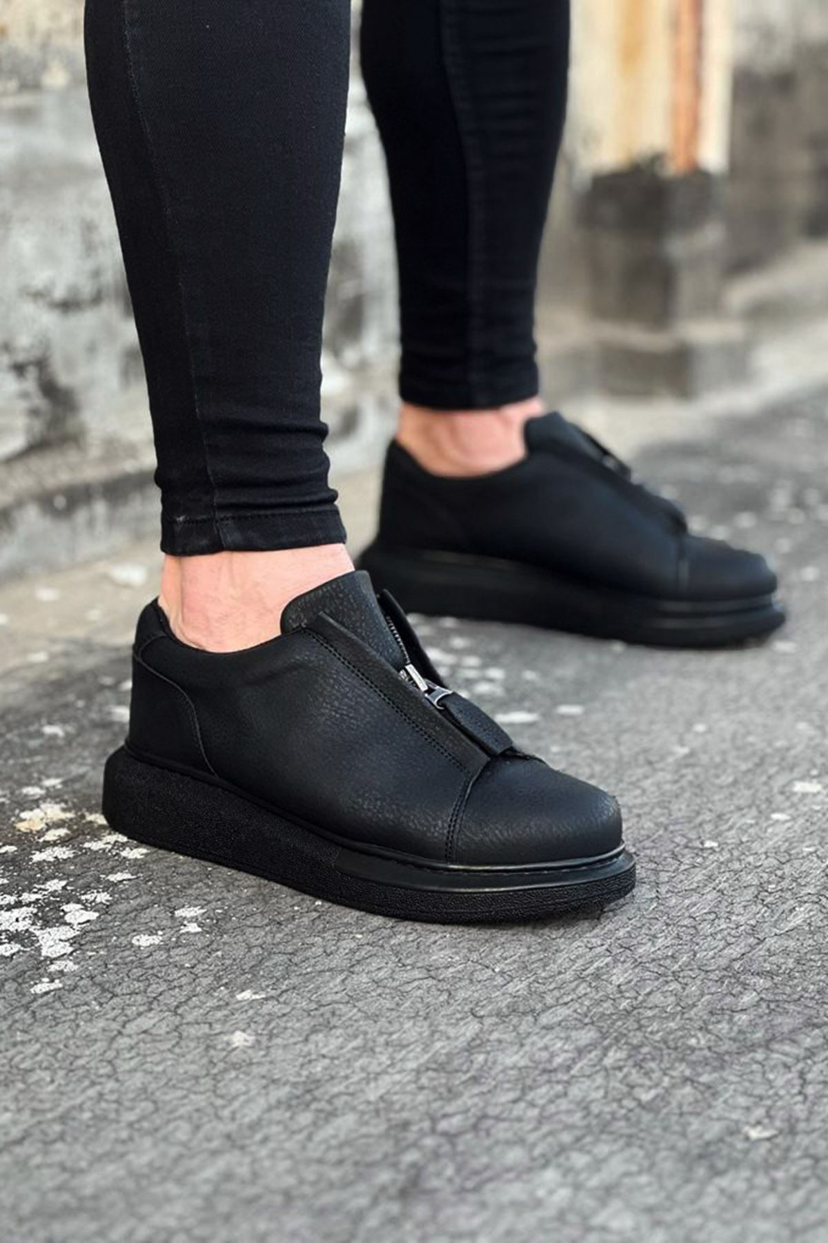 K&A Kömür Cilt Erkek Casual Ayakkabı