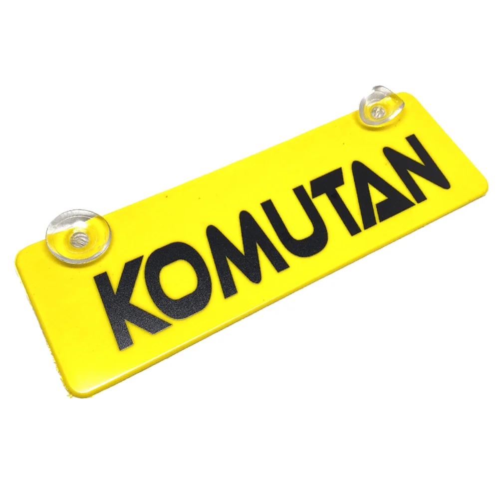 Komutan Yazılı Sarı Dekor Plaka Vantuzlu Cam Süsü 22x7.5cm KMT2 Fiyatı, Yorumları ve Özellikleri