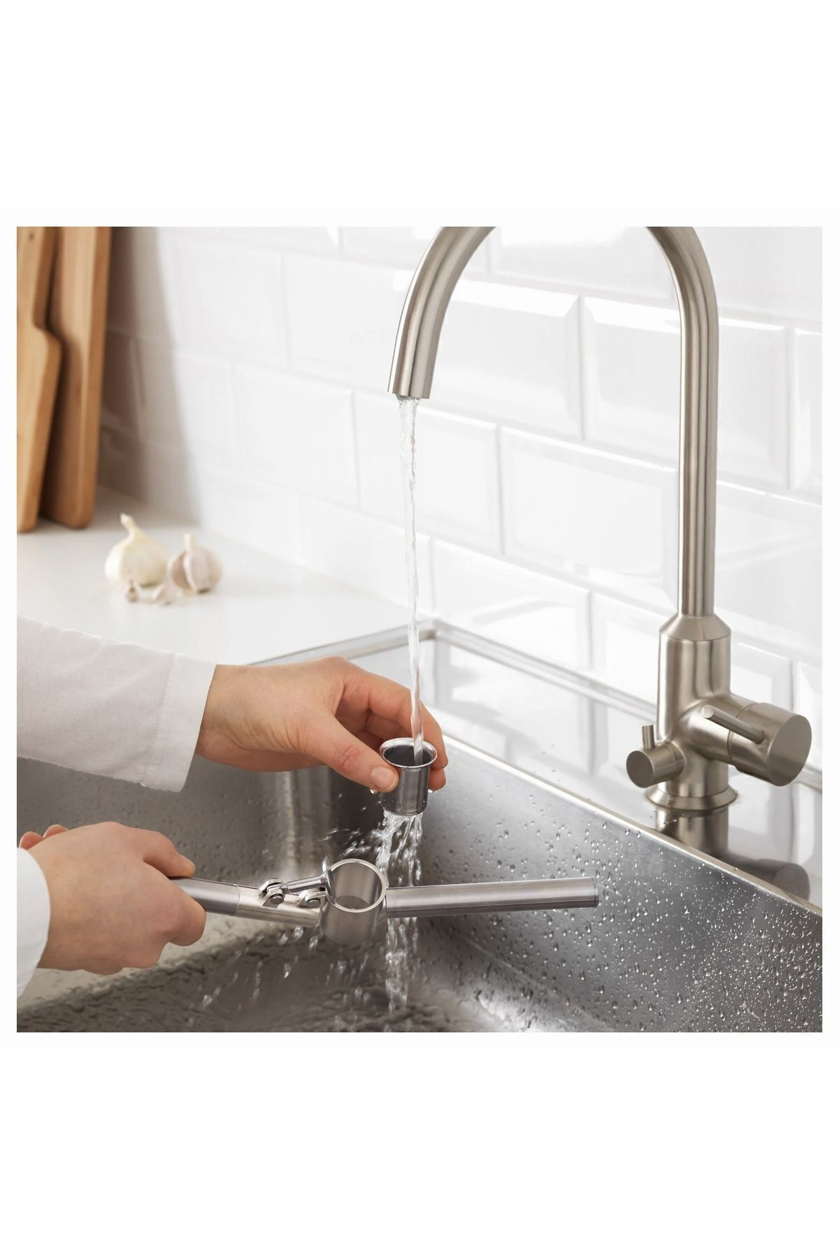 İkea Koncıs Paslanmaz Çelik Sarımsak Ezici 16 Cm