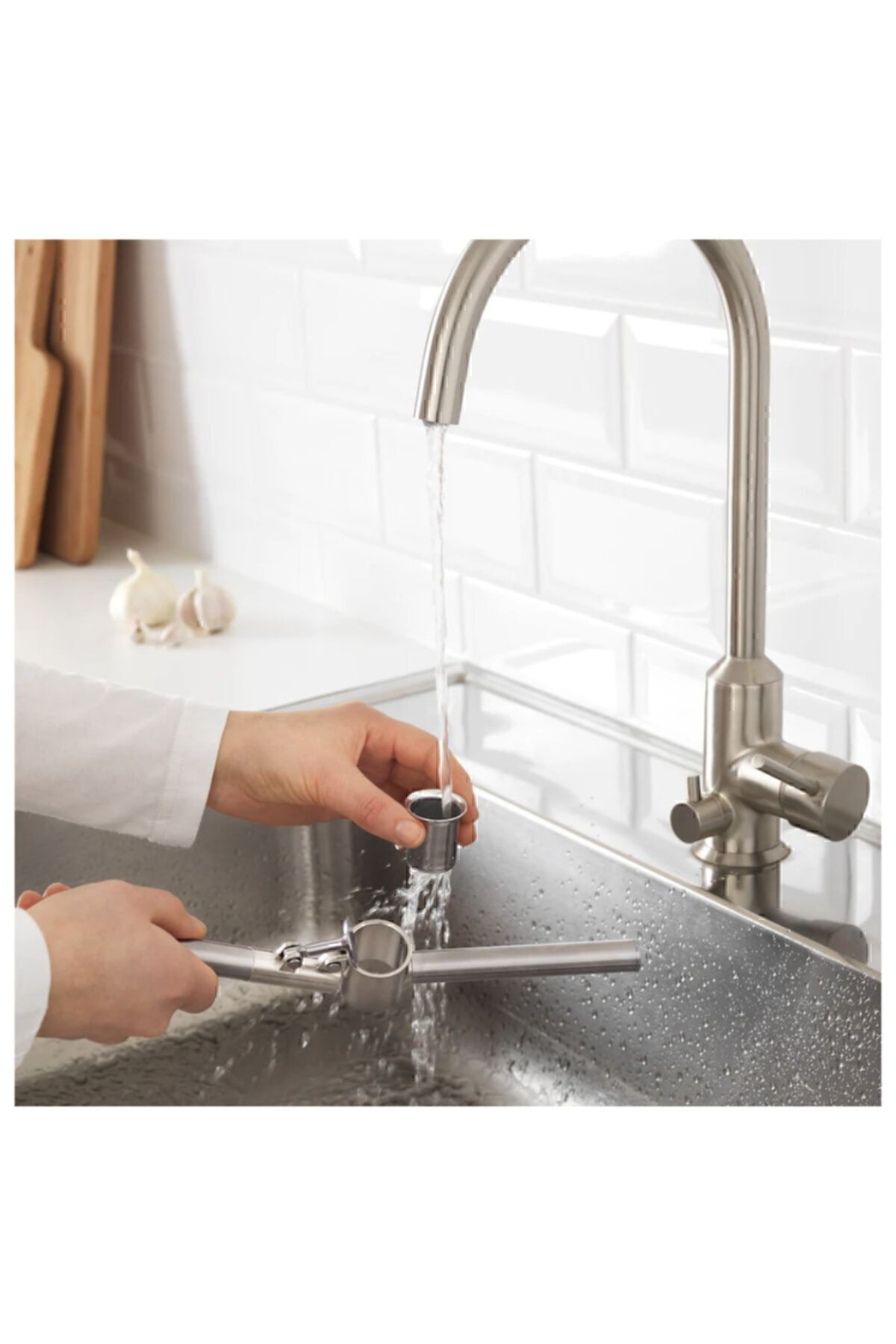 İkea Koncis Sarımsak Ezici, Paslanmaz Çelik Sarımsak Ezici, 16 Cm