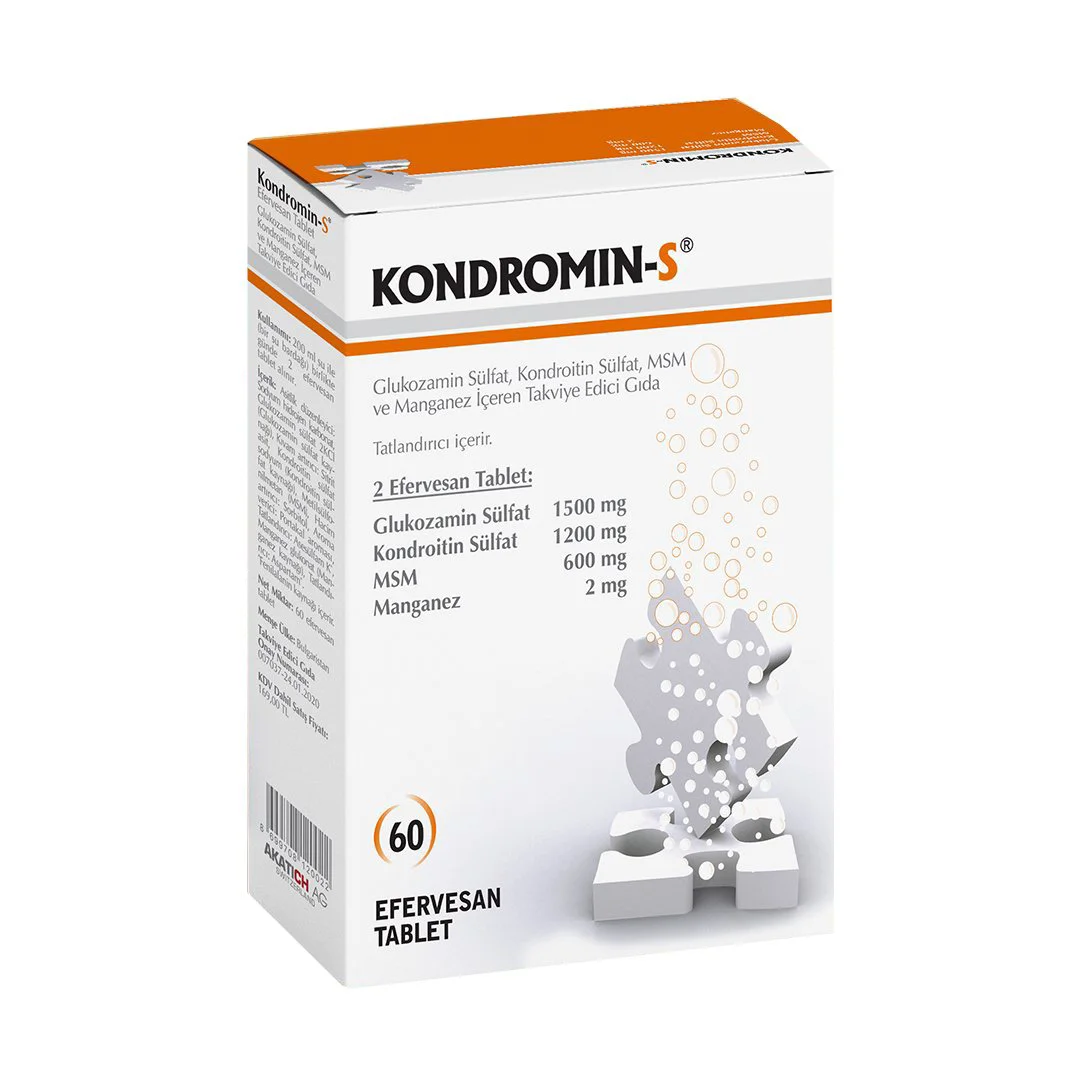 Kondromin-S 60 Effervesan Tablet Fiyatı, Yorumları ve Özellikleri