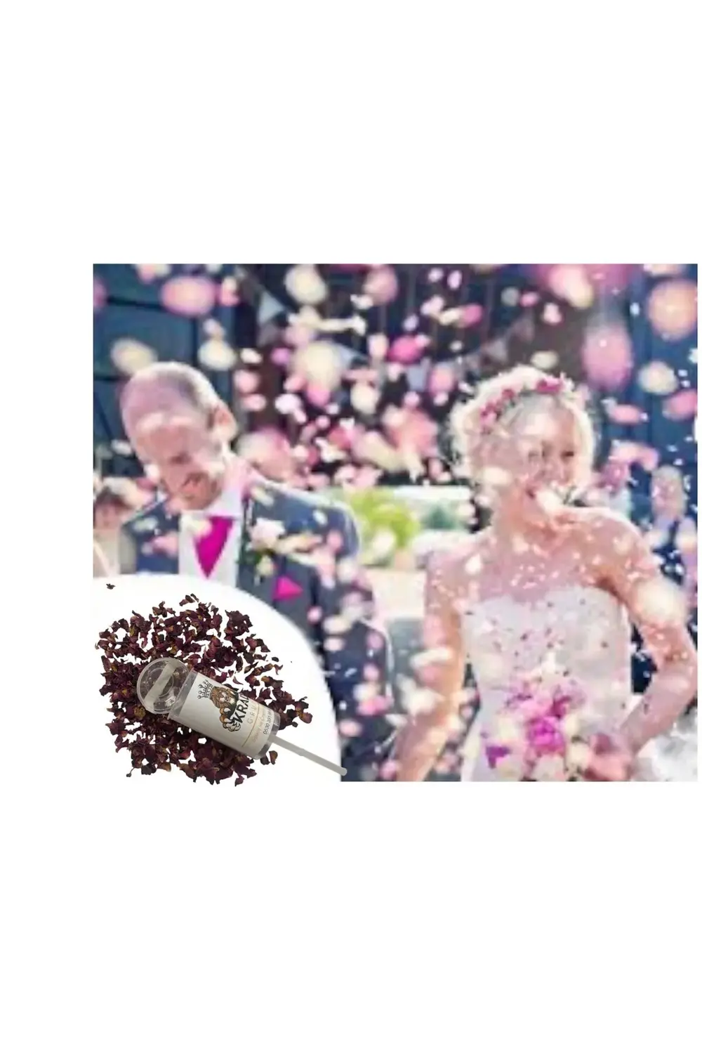 Konfeti, Şırınga Konfeti, Kurı Gül Şırınga Konfeti, 2 Adet Fiyatı