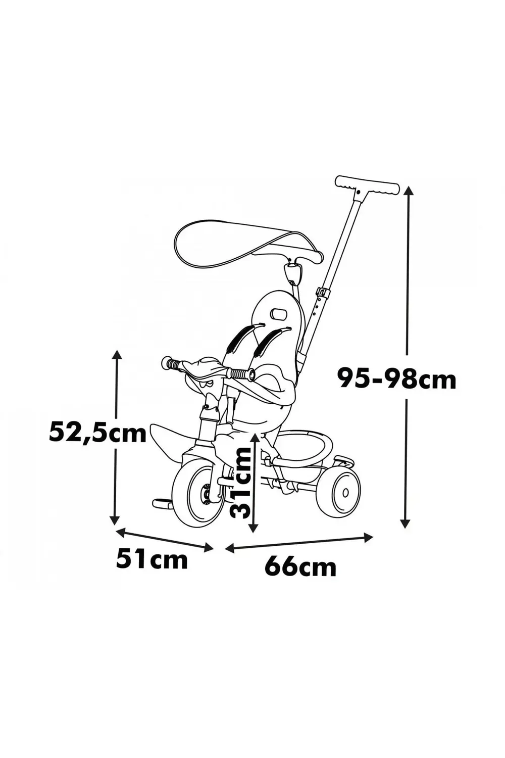 Konforlu Bebek Bisikleti 7600741405 Baby Balade ItRcycle S Life İ