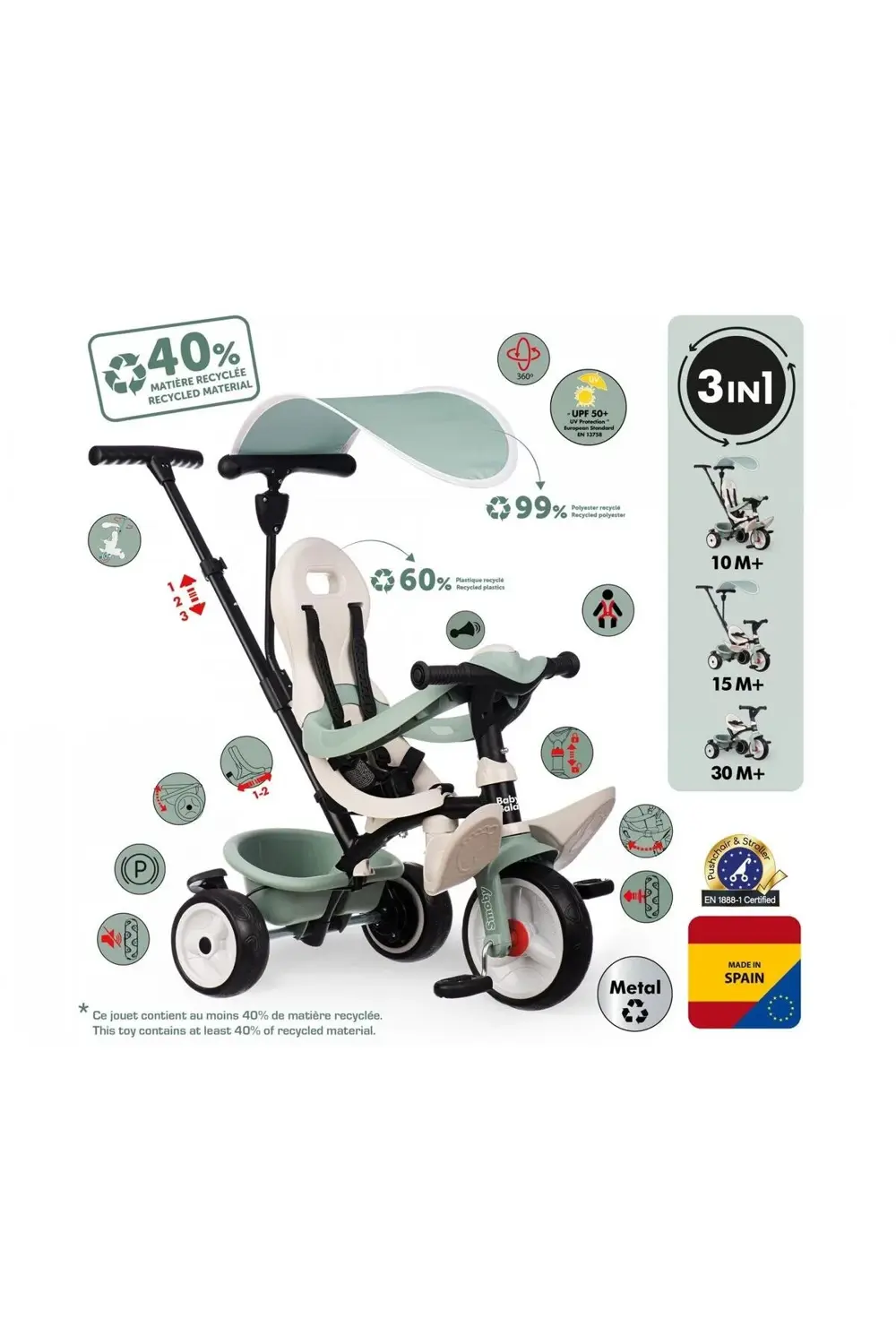 Konforlu Bebek Bisikleti 7600741405 Baby Balade ItRcycle S Life İ