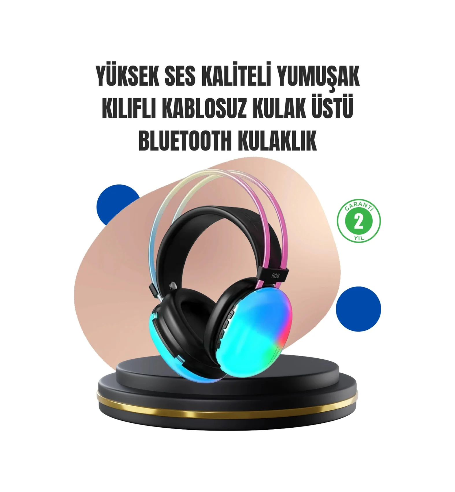 Konforlu Tasarımlı Kablosuz Kulaklık Uzun Pil Ömrüyle