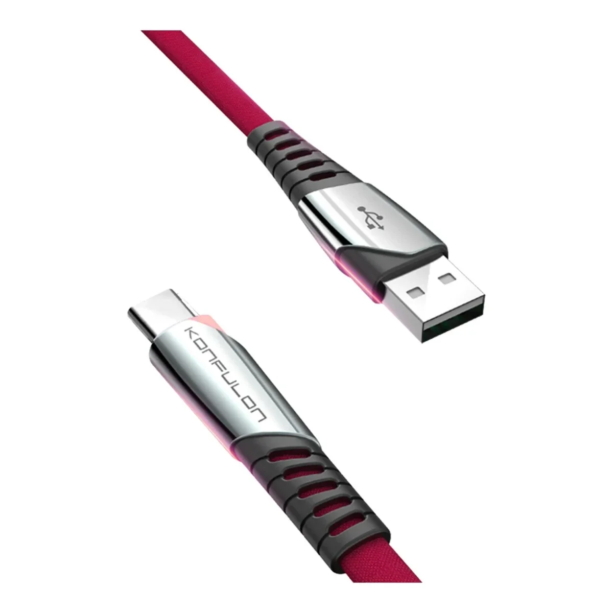 Konfulon DC18 Type-C Kablo 1M 5A - Kırmızı