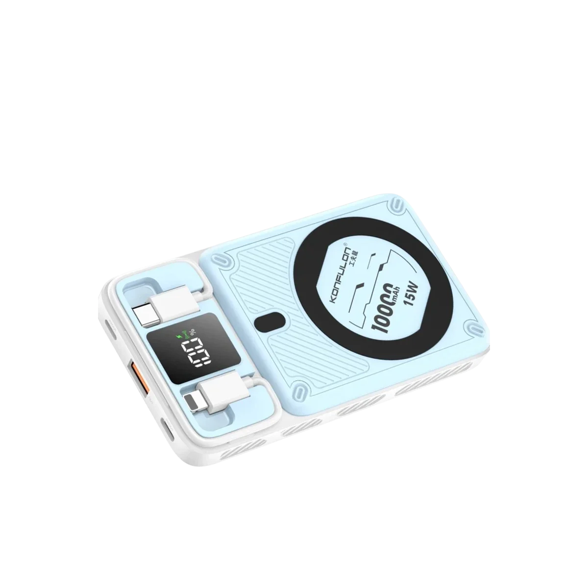 Konfulon M25W 10.000 mAh 20W PD Magsafe Powerbank - Mavi