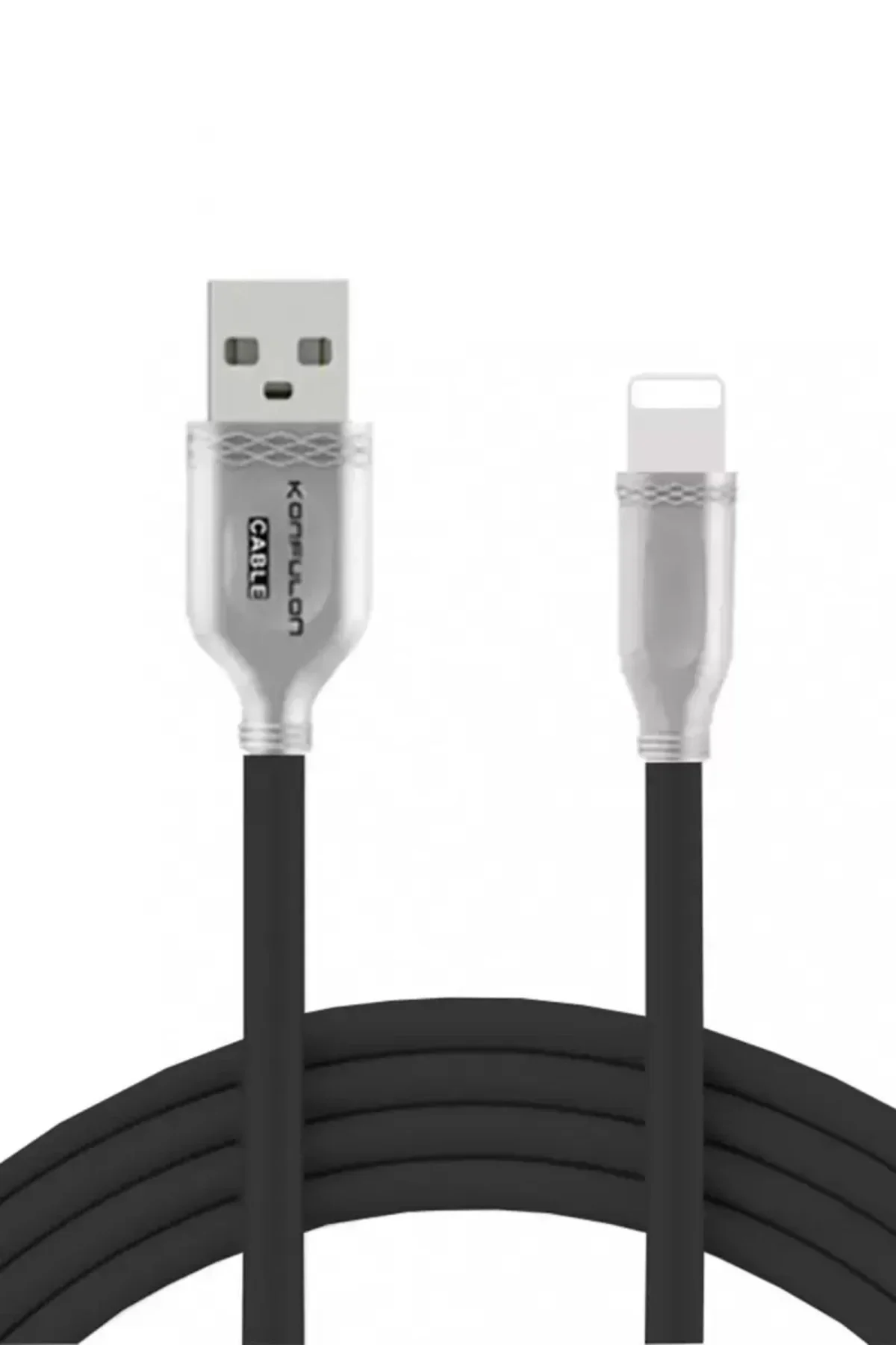 Konfulon S48 Lightning Kablo İphone Uyumlu 1m 3a - Siyah