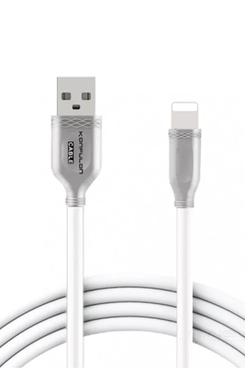 Konfulon S48 Lightning Kablo iphone Uyumlu 1M 3A - Beyaz Konfulon S48 Lightning Kablo iphone Uyumlu 1M 3A - Beyaz