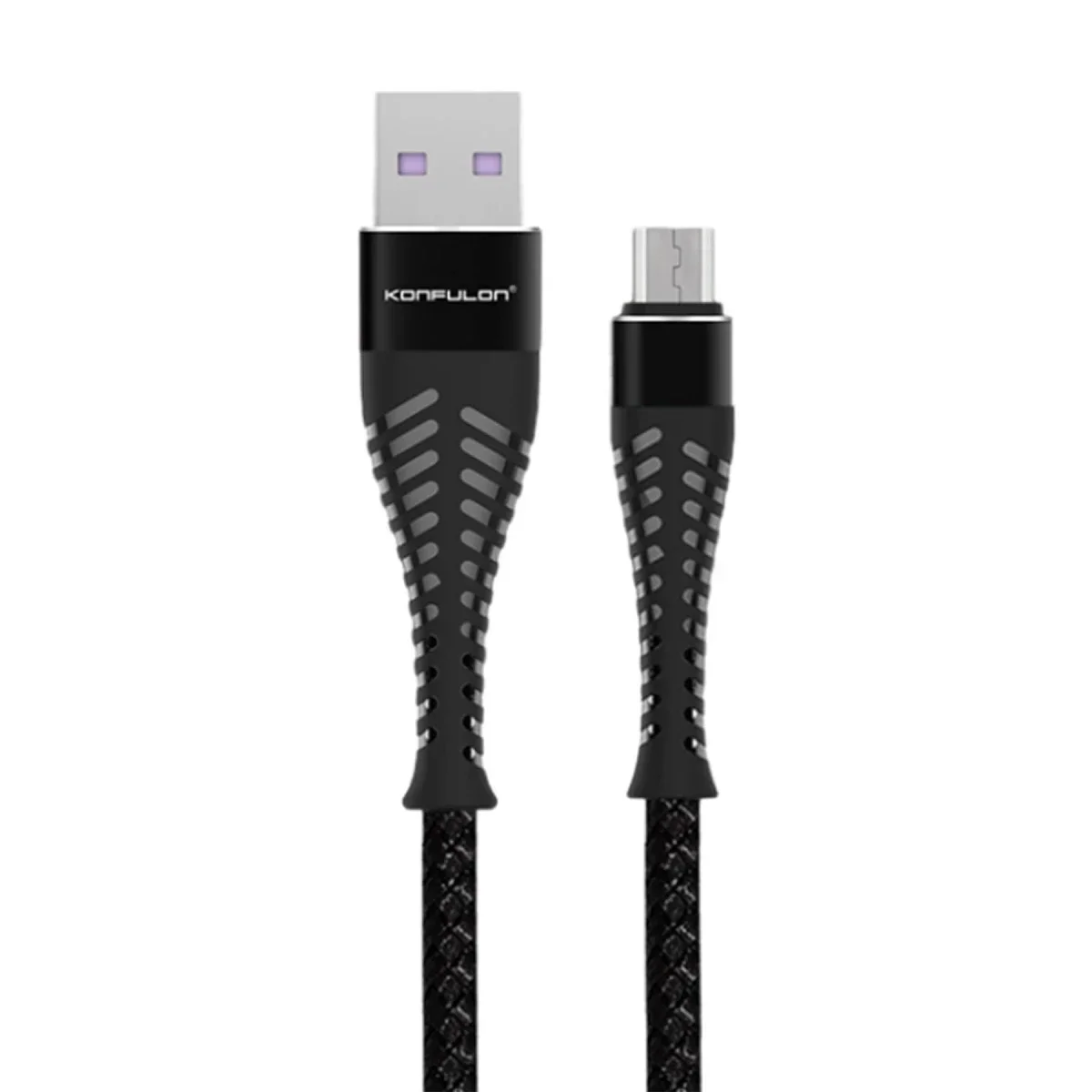 Konfulon S61 Micro USB Kablo 1.2M 2.1A - Siyah Konfulon S61 Micro USB Kablo 1.2M 2.1A - Siyah