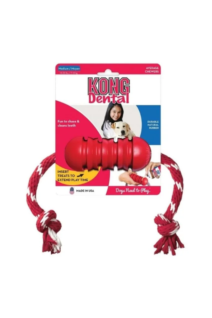 Kong Dental Stick Diş Temizliği Sağlayan İp Sallantılı Köpek Oyun