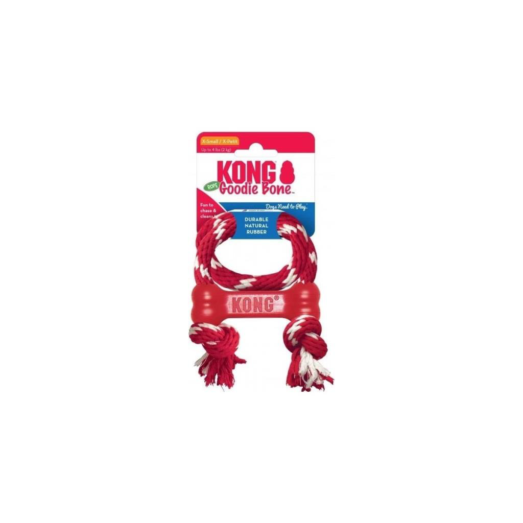 Kong İpli Goodie Bone Köpek Oyuncağı Xsmall Kong İpli Goodie Bone Köpek Oyuncağı Xsmall