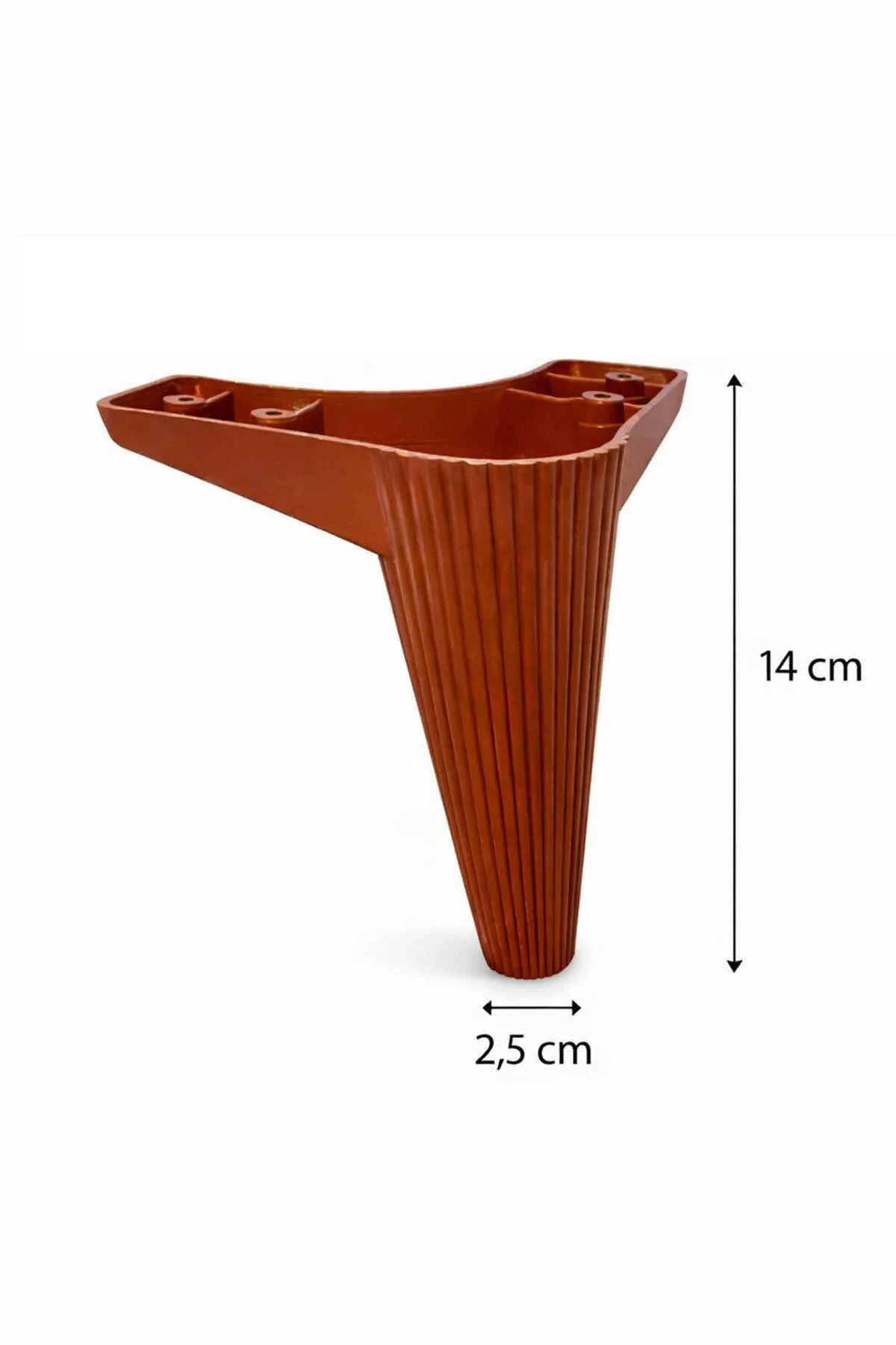 Konik 14 cm Ceviz 4 Adet Mobilya Ayağı Robot Süpürgeye Uyumlu Kol Konik 14 cm Ceviz 4 Adet Mobilya Ayağı Robot Süpürgeye Uyumlu Kol