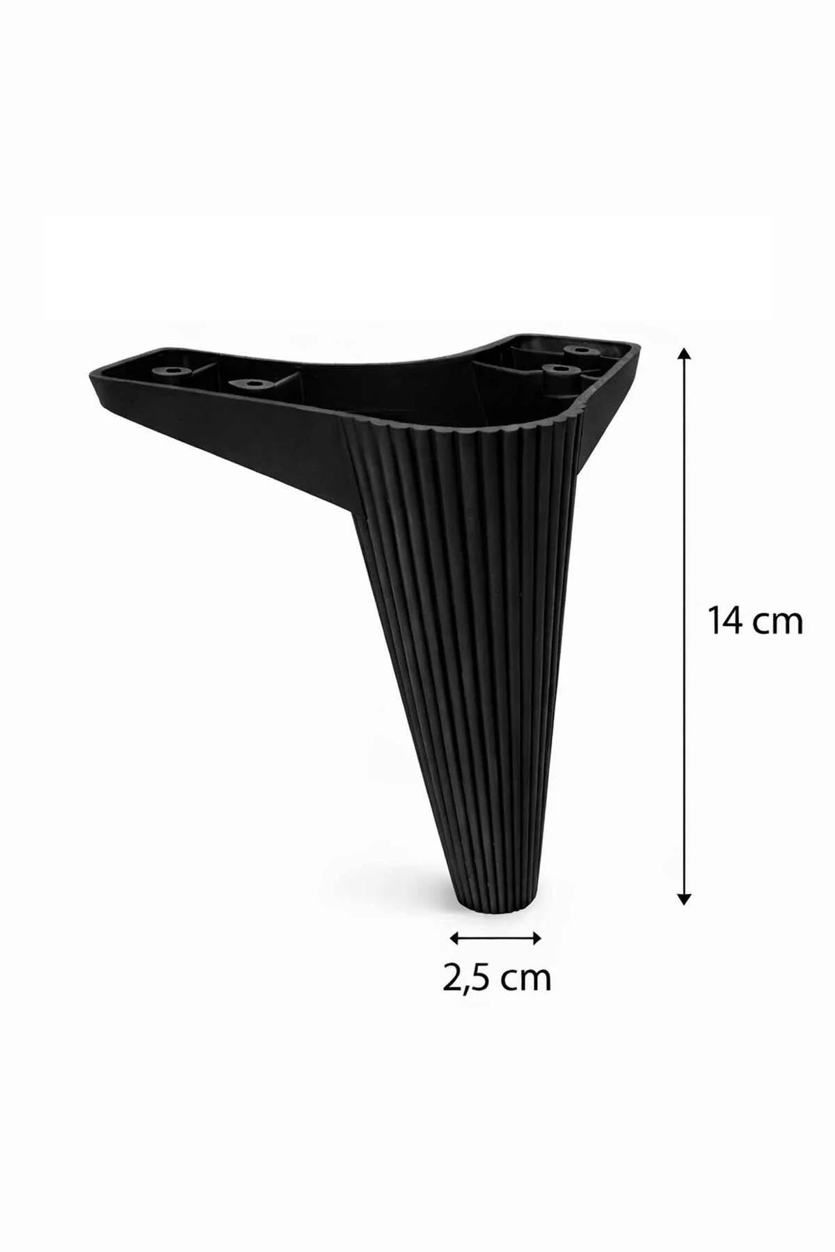 Konik 14 cm Siyah 8 Adet Mobilya Ayağı Robot Süpürgeye Uyumlu Kol Konik 14 cm Siyah 8 Adet Mobilya Ayağı Robot Süpürgeye Uyumlu Kol