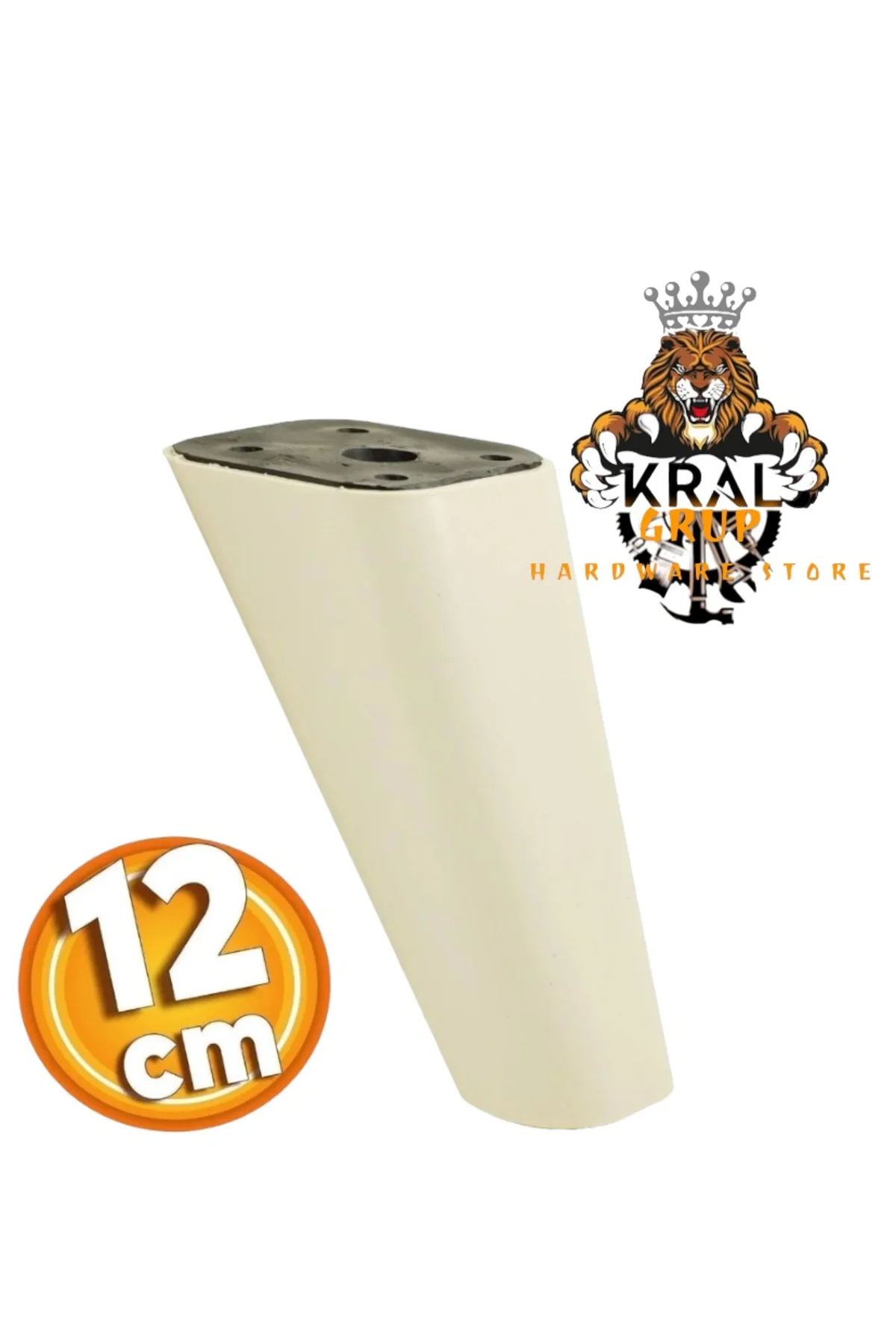 Konik Açılı 12Cm AYAK, MOBİLYA, DOLAP,KOLTUK, BAZA AYAĞI ( SERT P