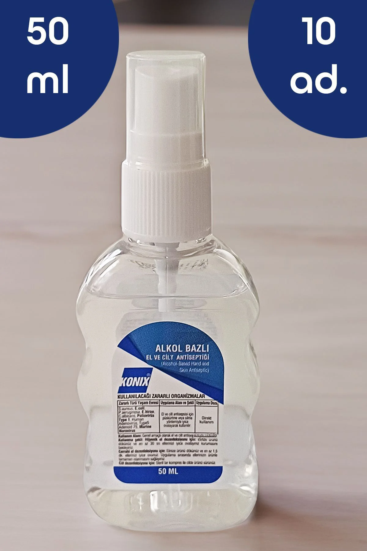Konıx Antiseptik Sprey 50 ml sprey x 10 adet