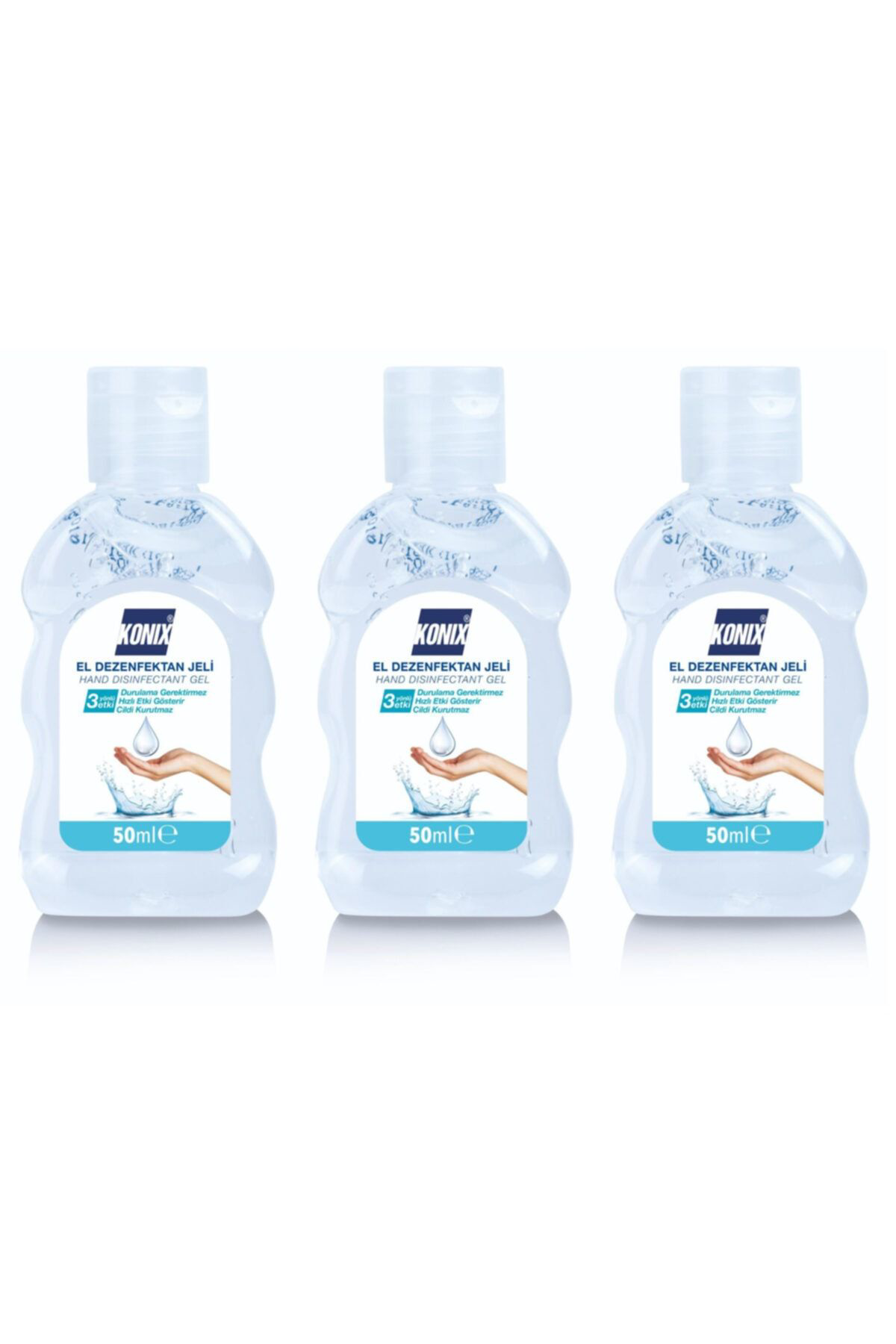 Konix Konıx  El Dezenfektan Jeli 50 Ml 3 Adet