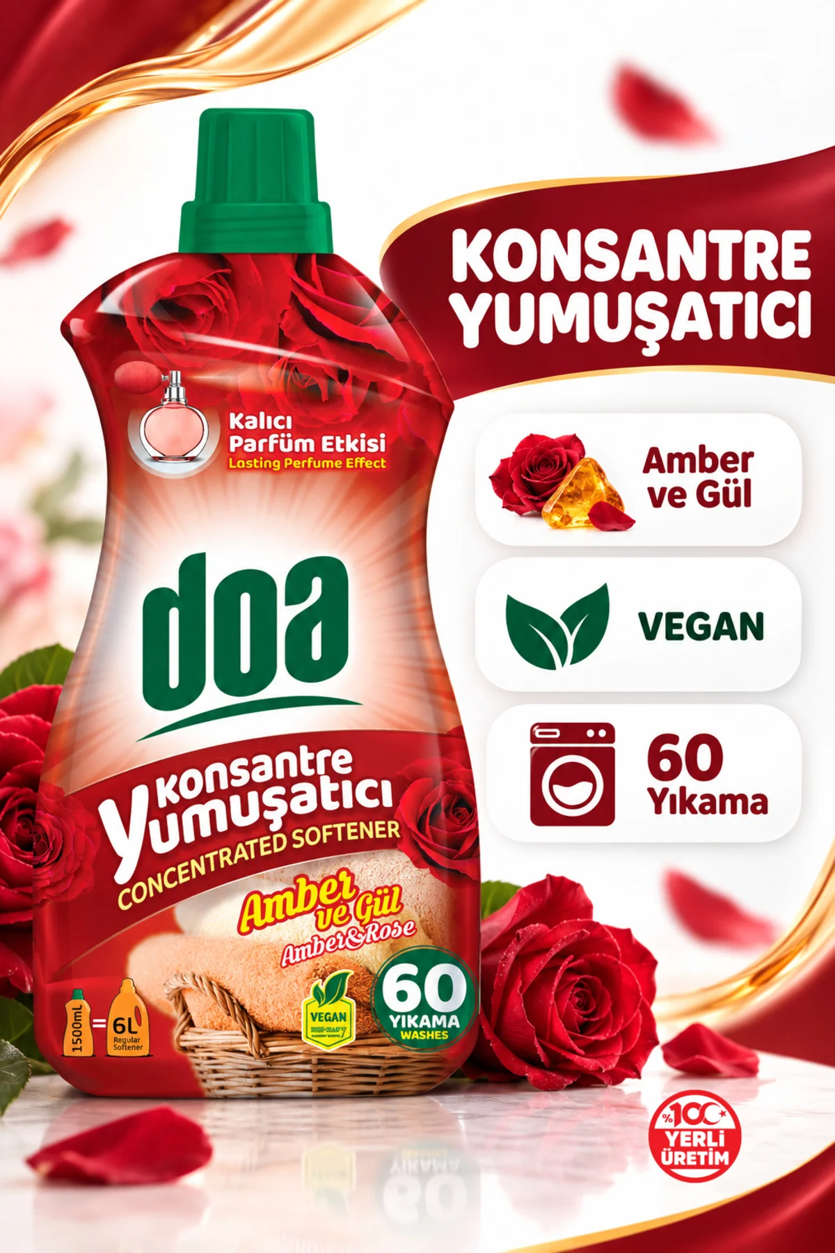 KONSANTRE AMBER VE GÜL / 1500 ML KONSANTRE AMBER VE GÜL / 1500 ML - Görsel 2
