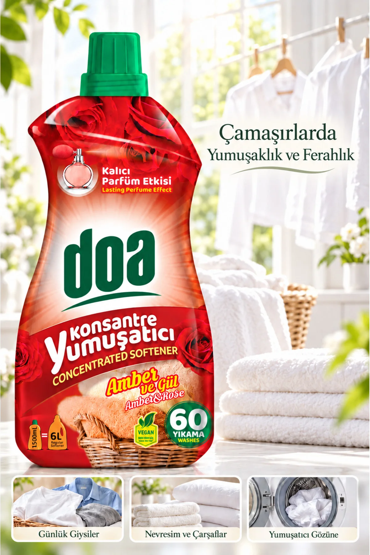 KONSANTRE AMBER VE GÜL / 1500 ML KONSANTRE AMBER VE GÜL / 1500 ML