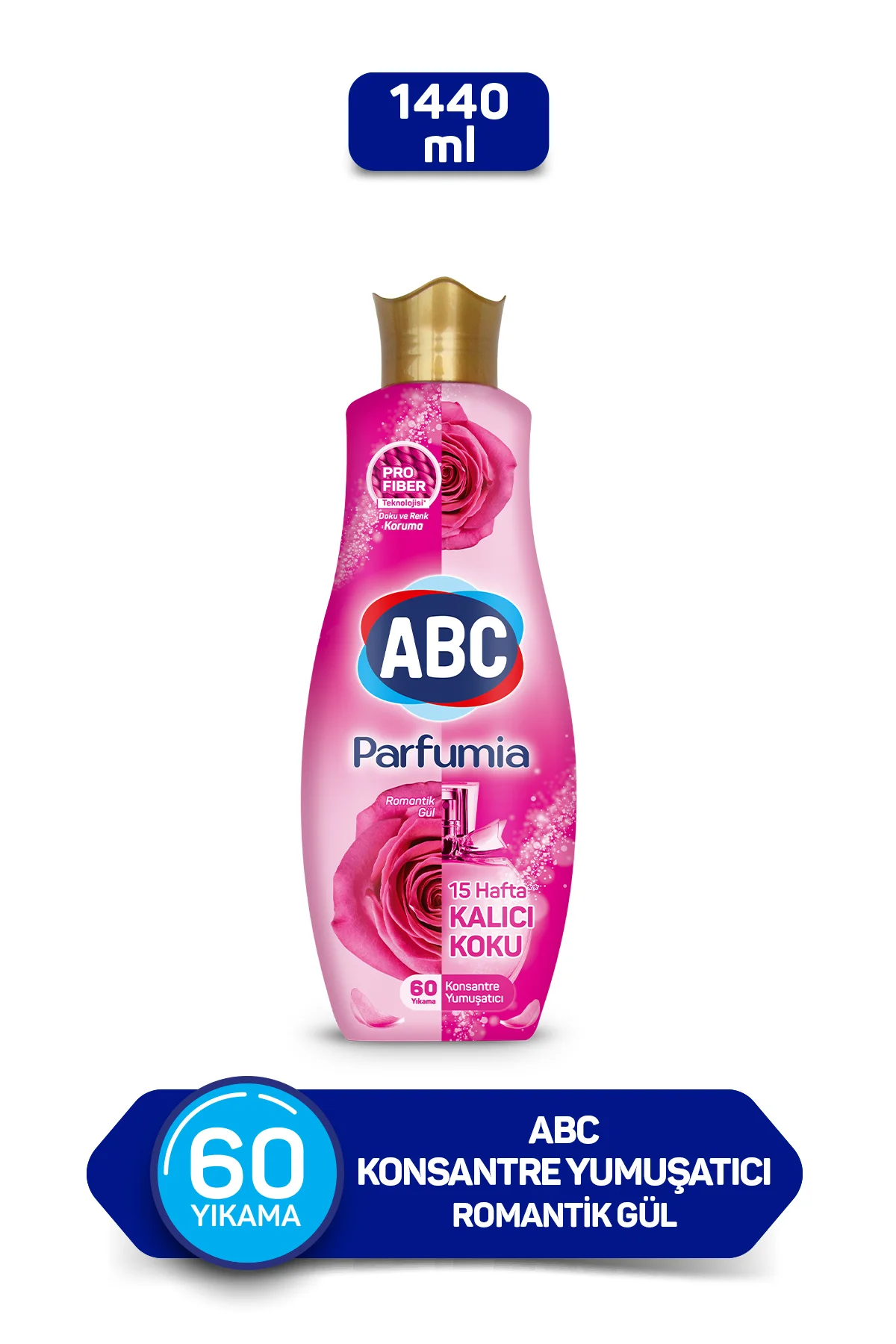 Konsantre Yumuşat. Romantik Gül 1440 ml