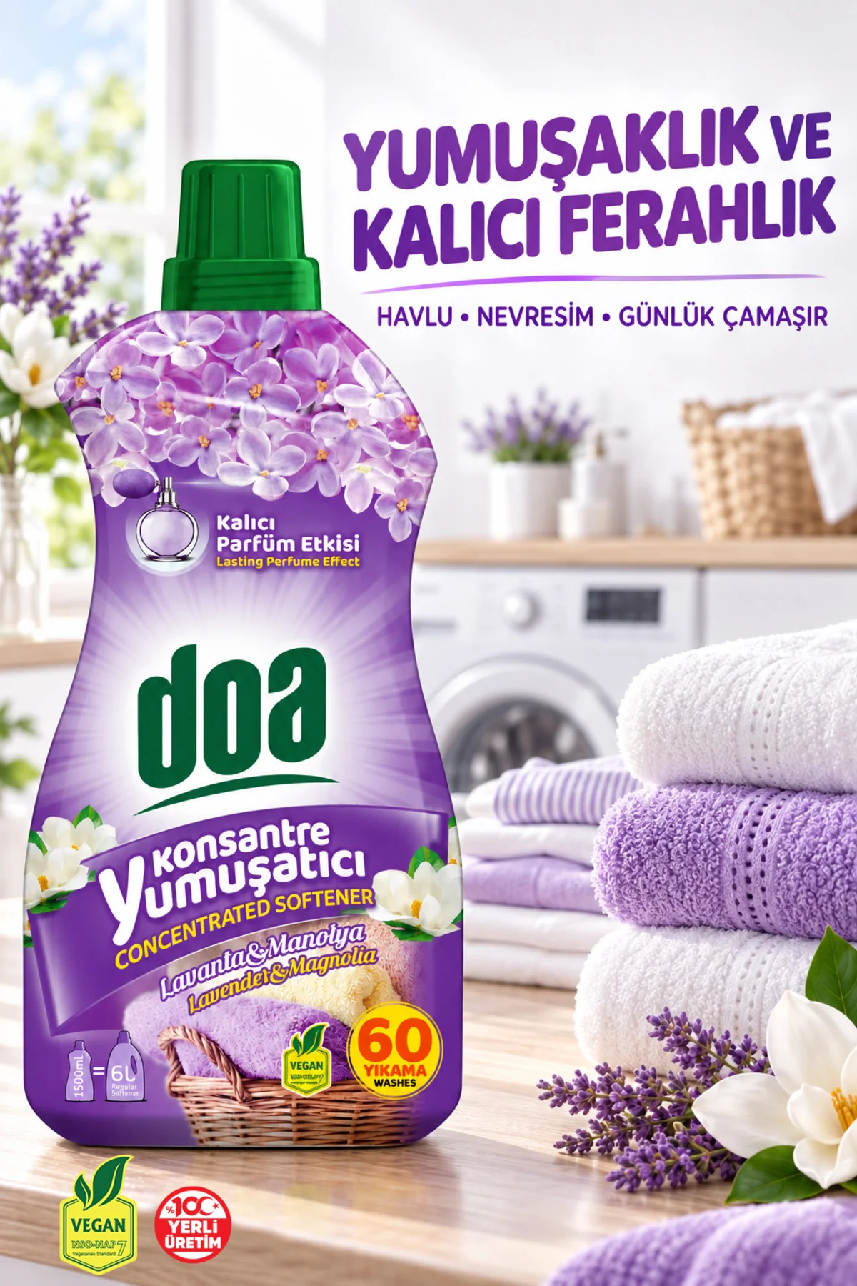 KONSANTRE YUMUŞATICI LAVANTA&MANOLYA / 1500 ML KONSANTRE YUMUŞATICI LAVANTA&MANOLYA / 1500 ML - Görsel 2