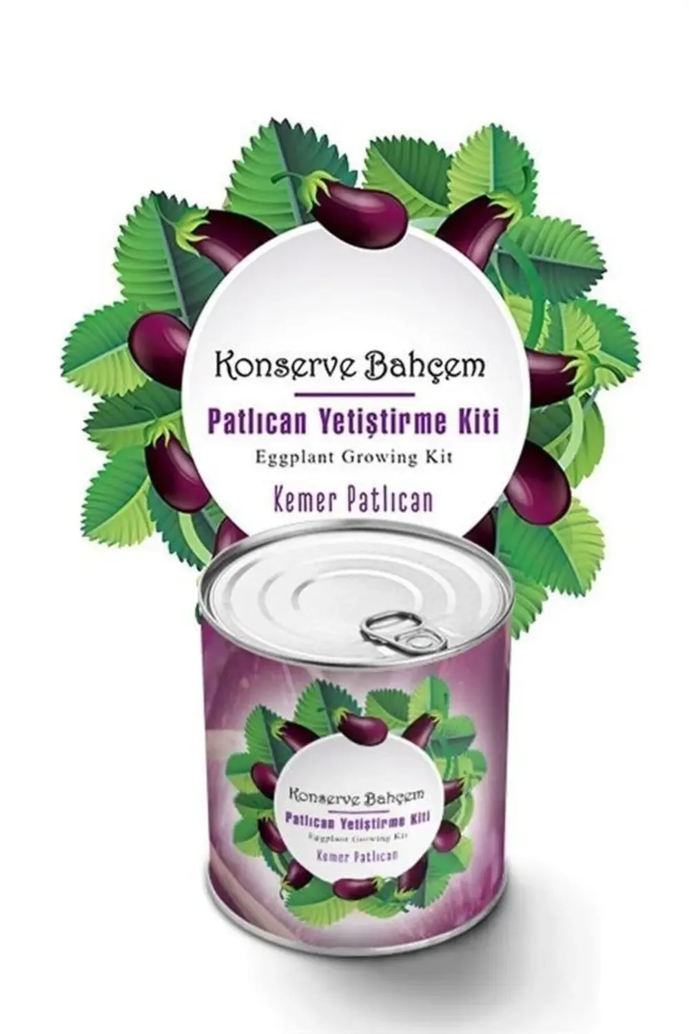 ® Konserve Bahçem Evde Konservede Kemer PatlıcanYetiştirme Kiti