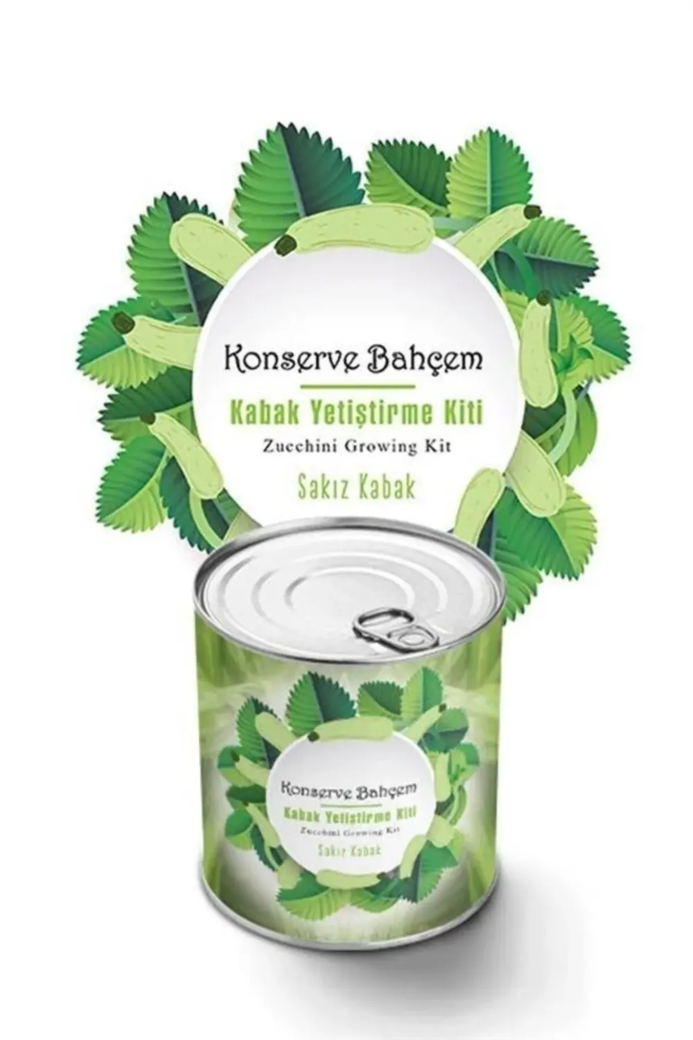 ® Konserve Bahçem Evde Konservede Sakız Kabak Yetiştirme Kiti