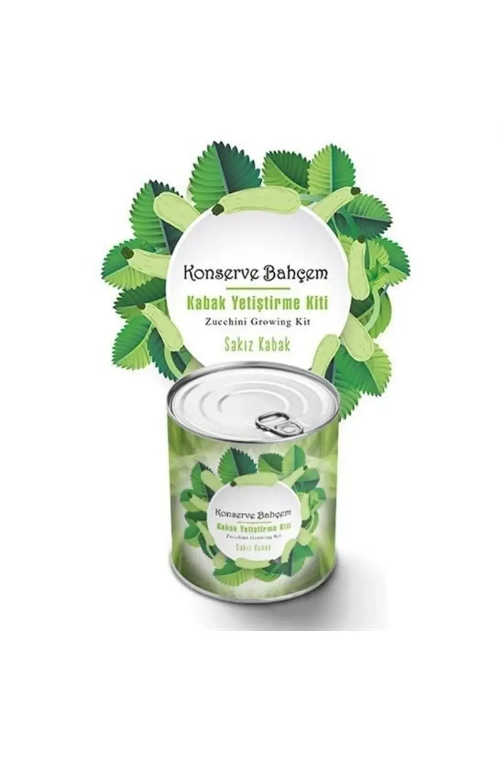 ® Konserve Bahçem Evde Konservede Sakız Kabak Yetiştirme Kiti