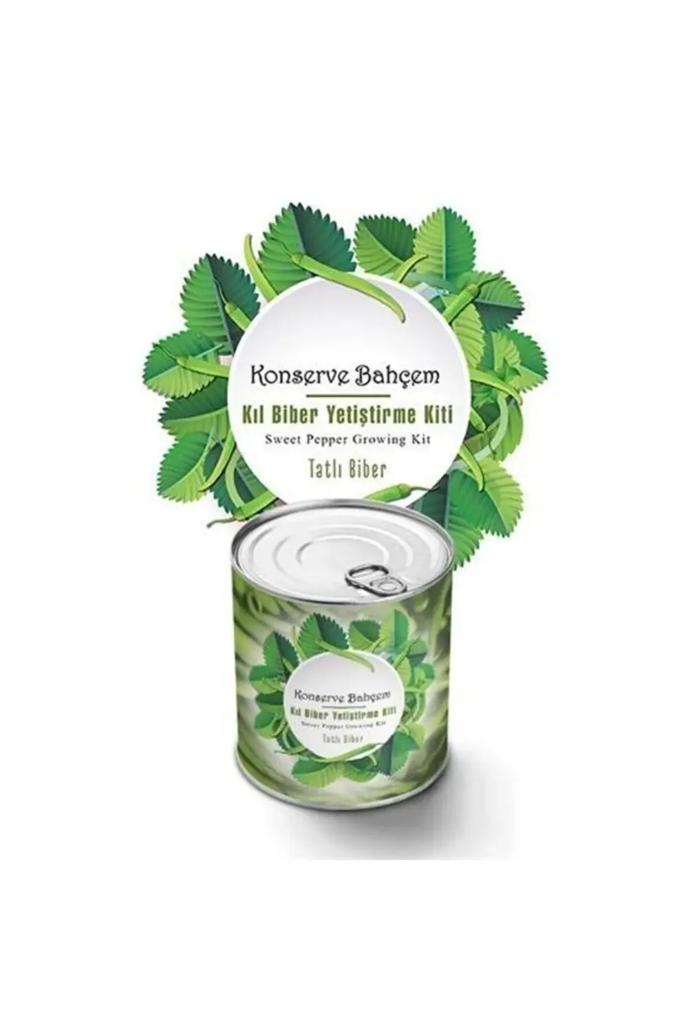 ® Konserve Bahçem Evde Konservede Tatlı Sivri Biber Yetiştirme Ki