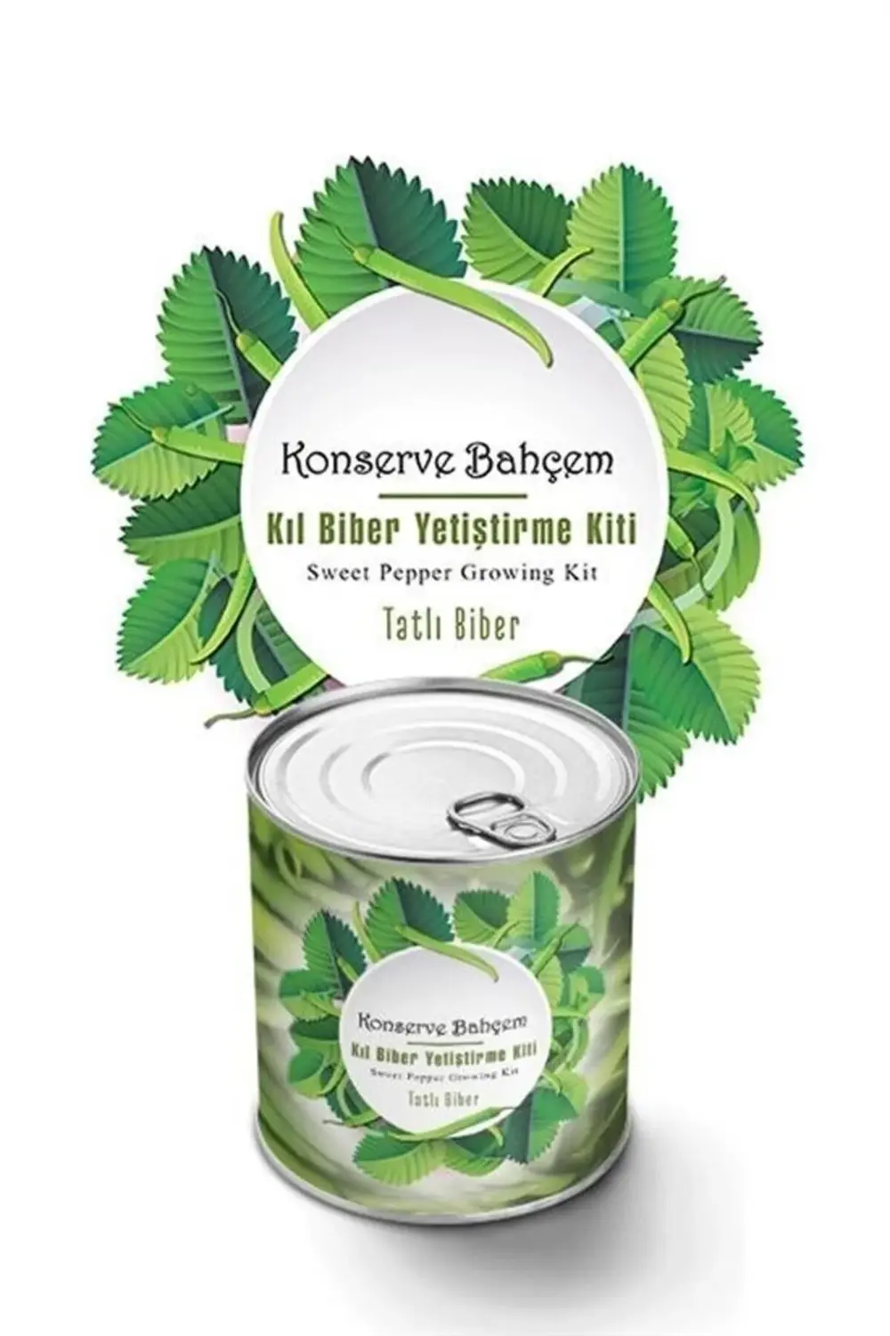 ® Konserve Bahçem Evde Konservede Tatlı Sivri Biber Yetiştirme Ki